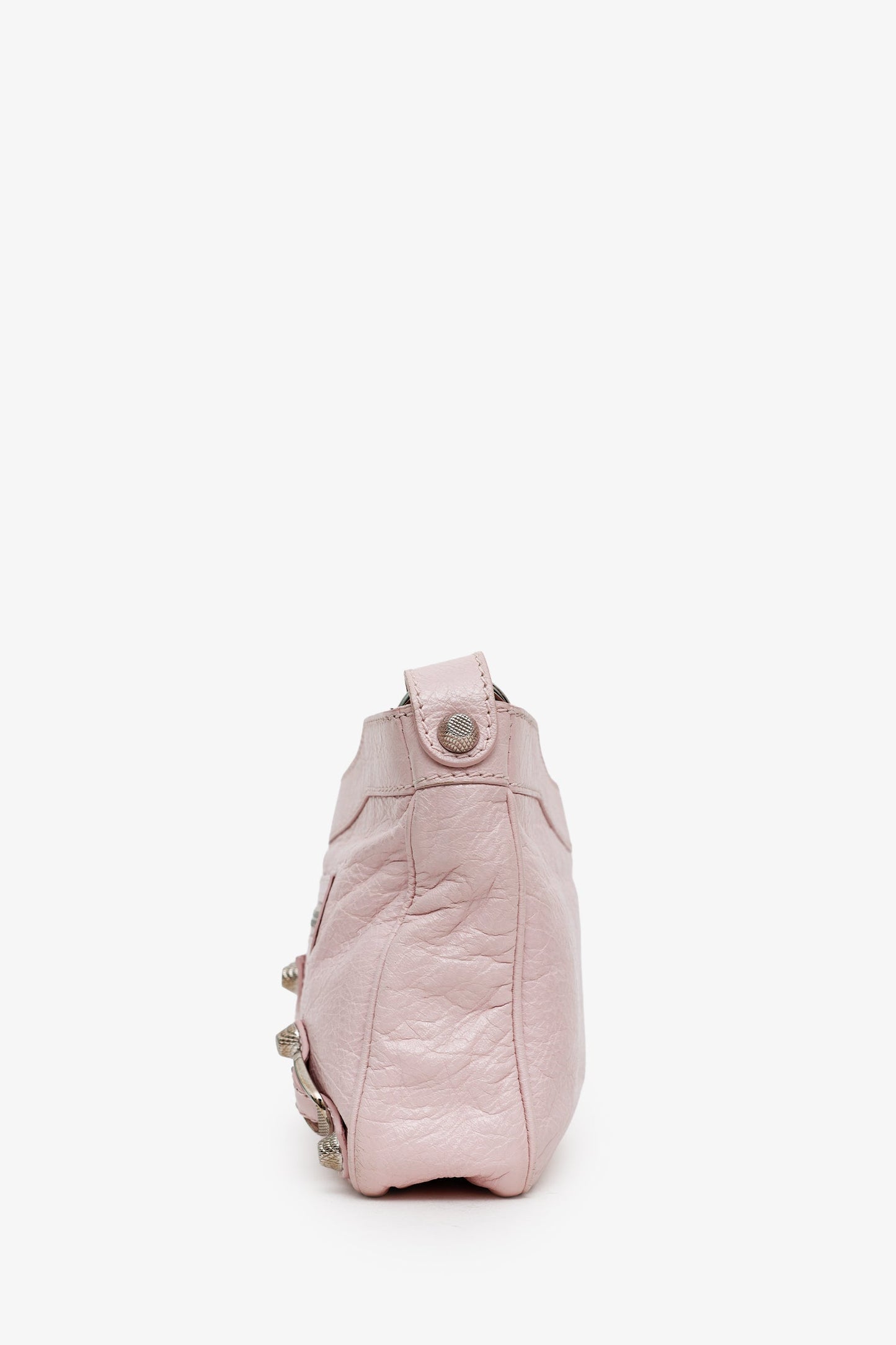 Balenciaga Pink Agneau Classic Hardware Hip Crossbody