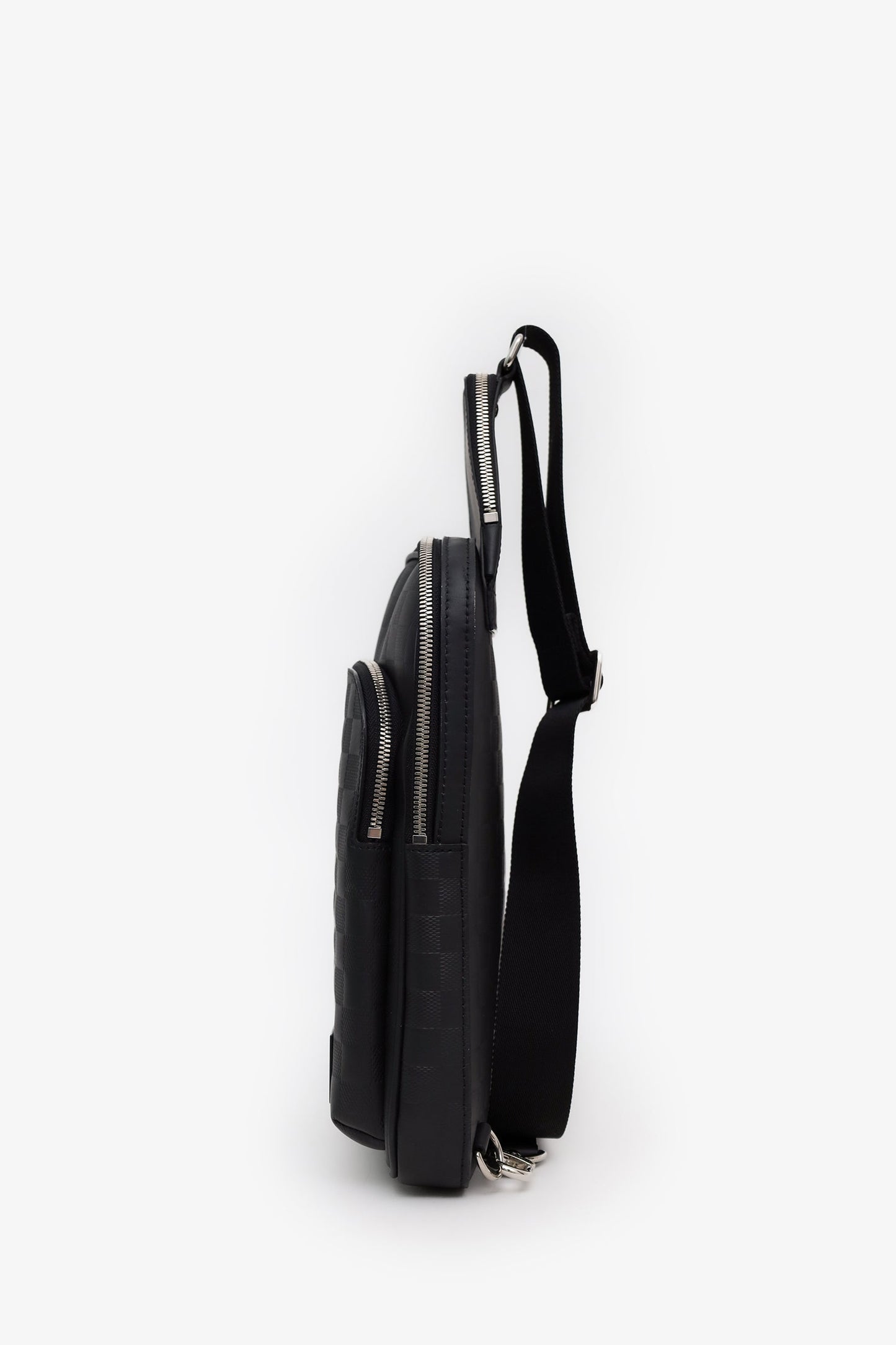 Louis Vuitton Black Leather Damier Infini Avenue Sling Bag