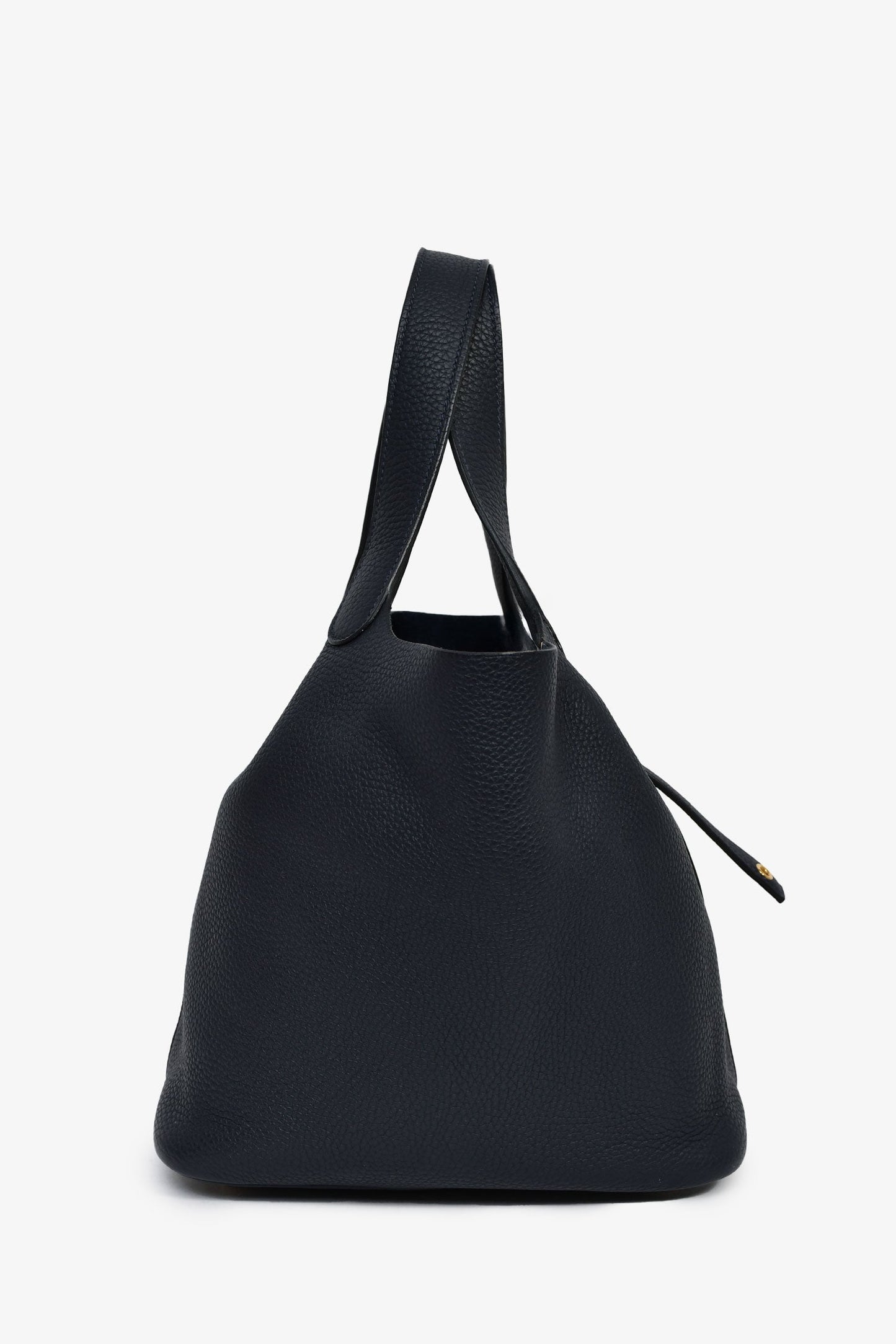 Hermès 2020 Navy Clemence Leather Picotin 22 Top Handle