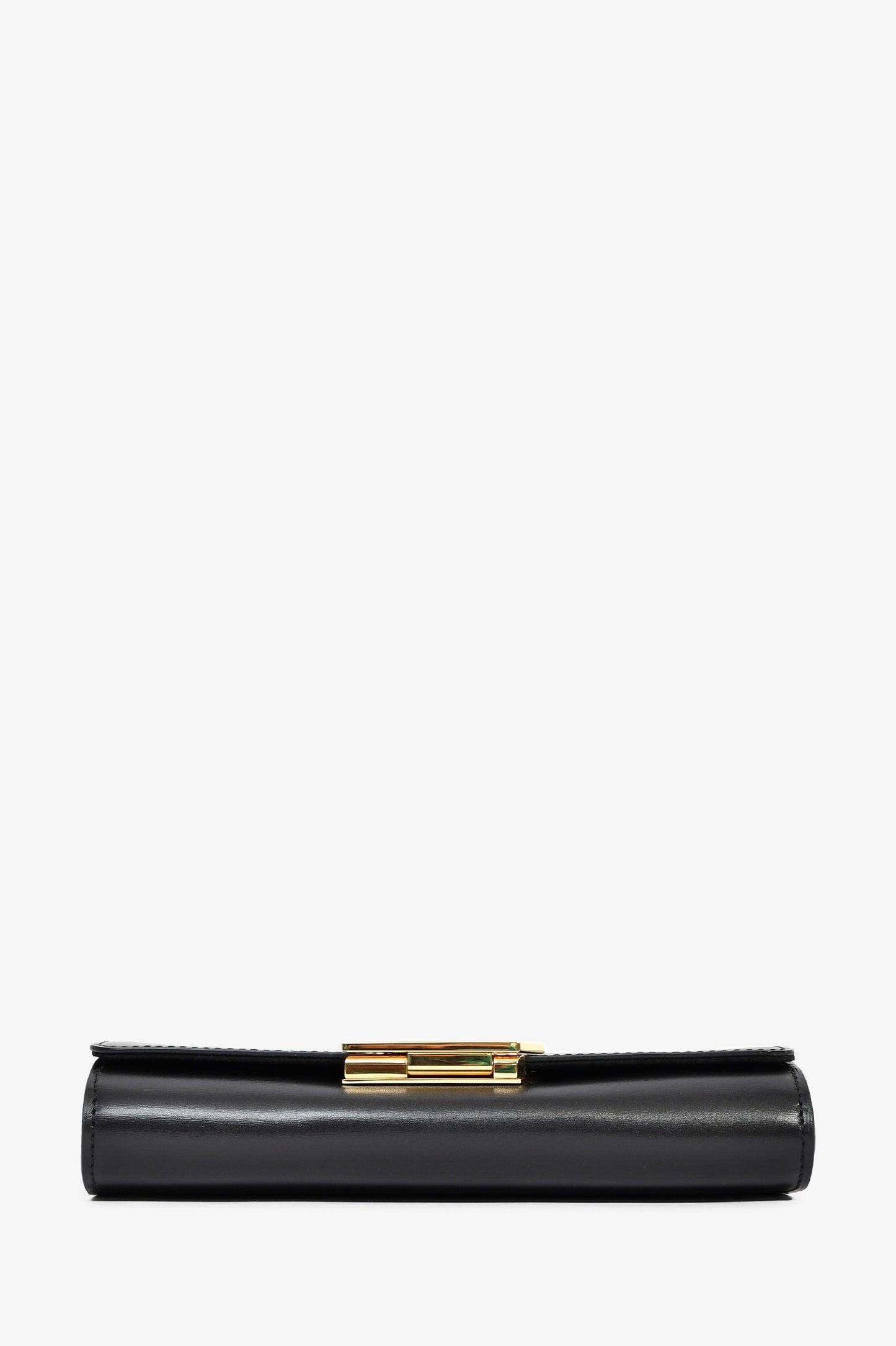 Louis Vuitton Black Leather 'Pochette Louise' GM Shoulder Bag