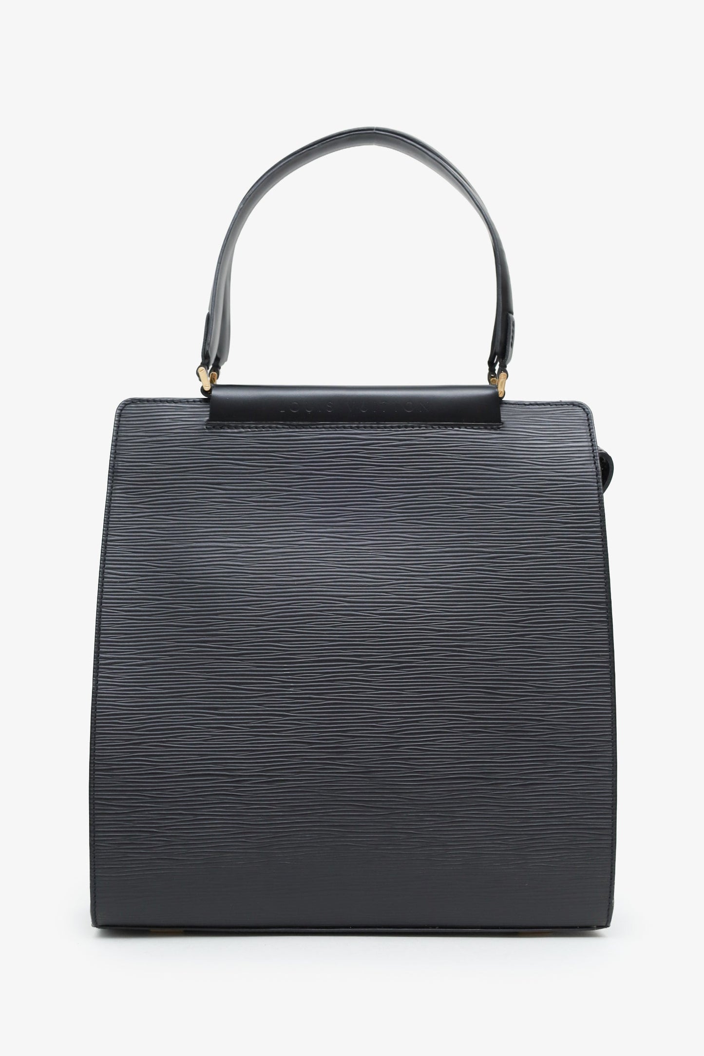 Louis Vuitton Black Epi 'Figari' PM Top Handle Bag