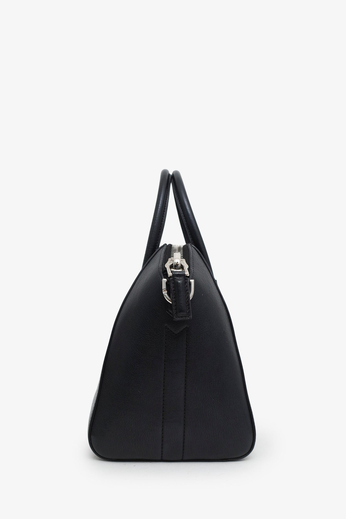 Givenchy Black Leather Small Antigona Bag With Strap