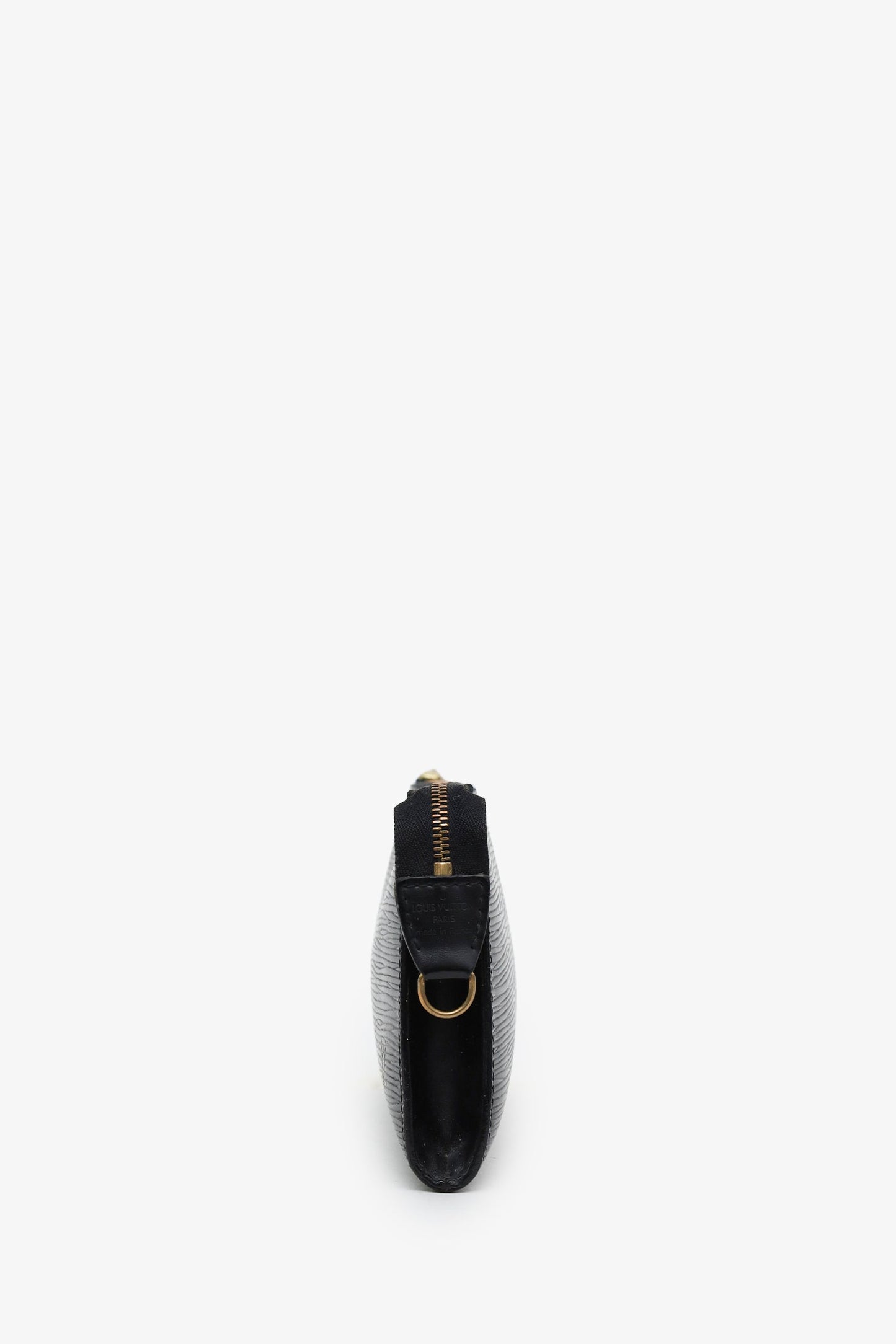 Louis Vuitton Black Epi Leather Pochette With Strap