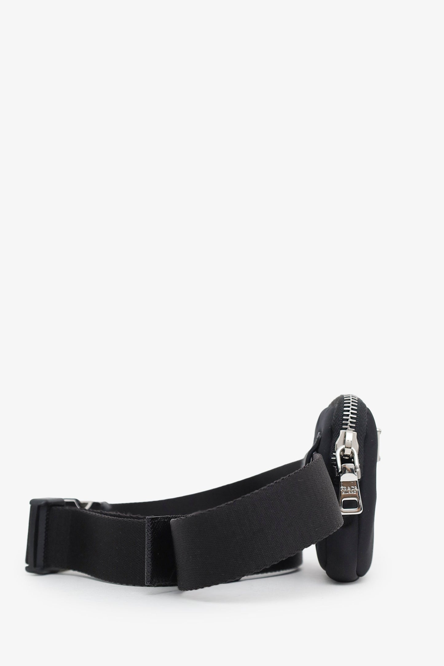 Prada Black Re-Nylon Tessuto Pouch Belt Bag