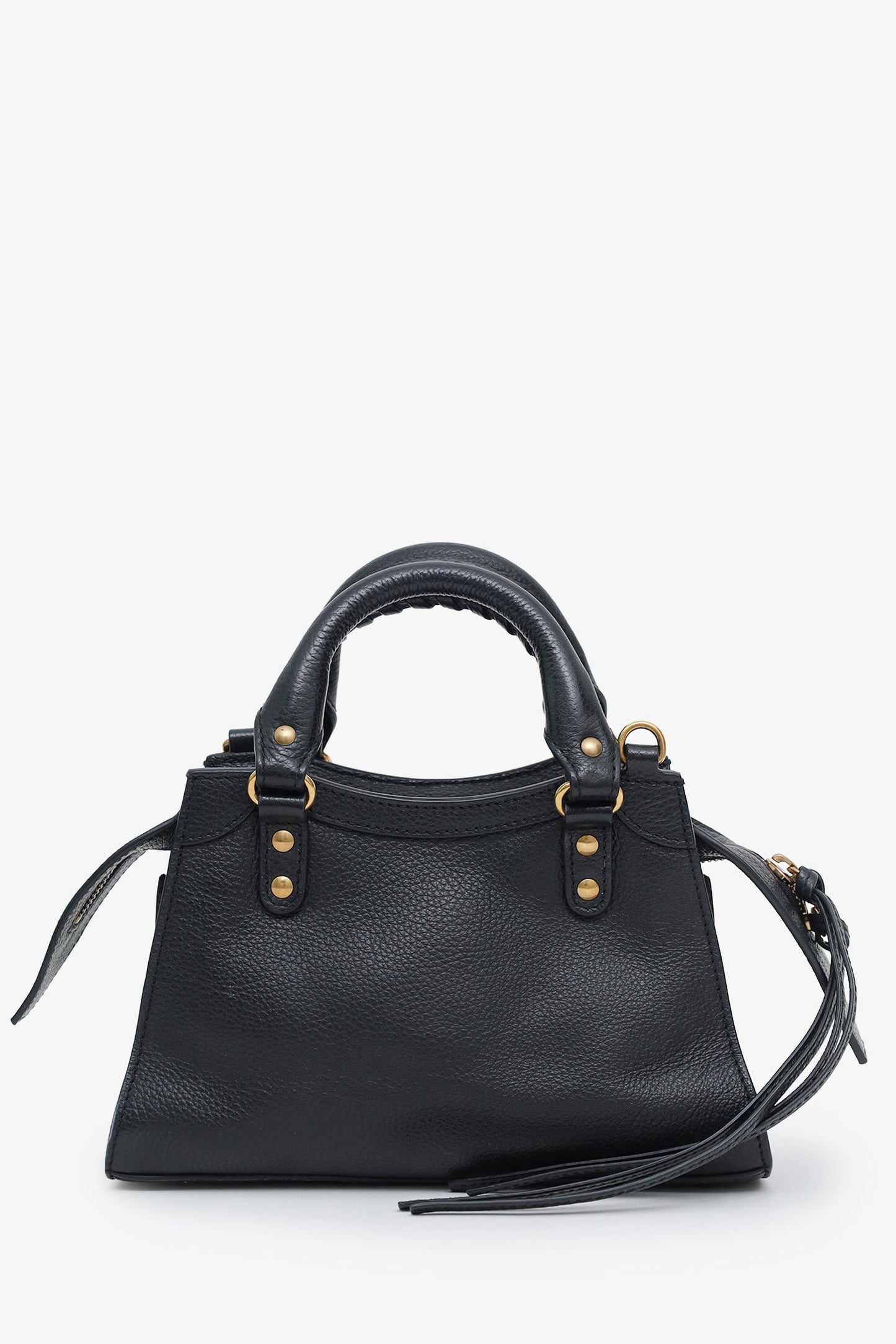 Balenciaga Black Leather Neo Classic Mini Crossbody Bag