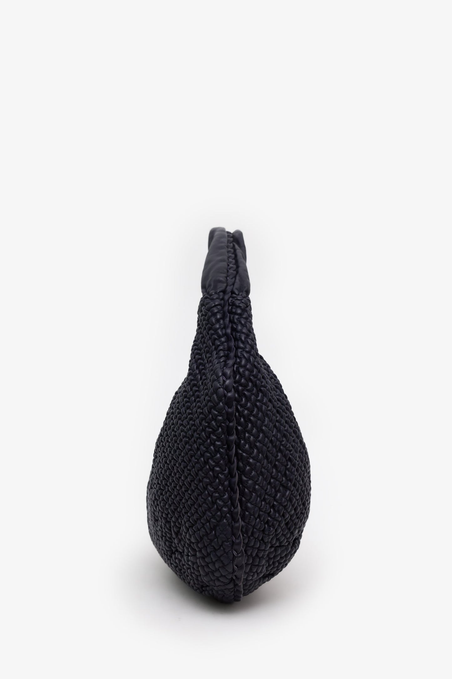 Bottega Veneta Navy Nappa Intrecciato Weave Maxi Veneta Hobo