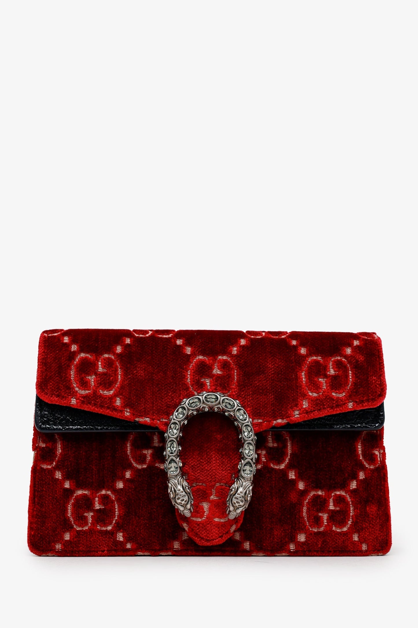 Red Suede GG Dionysus Super Mini Bag