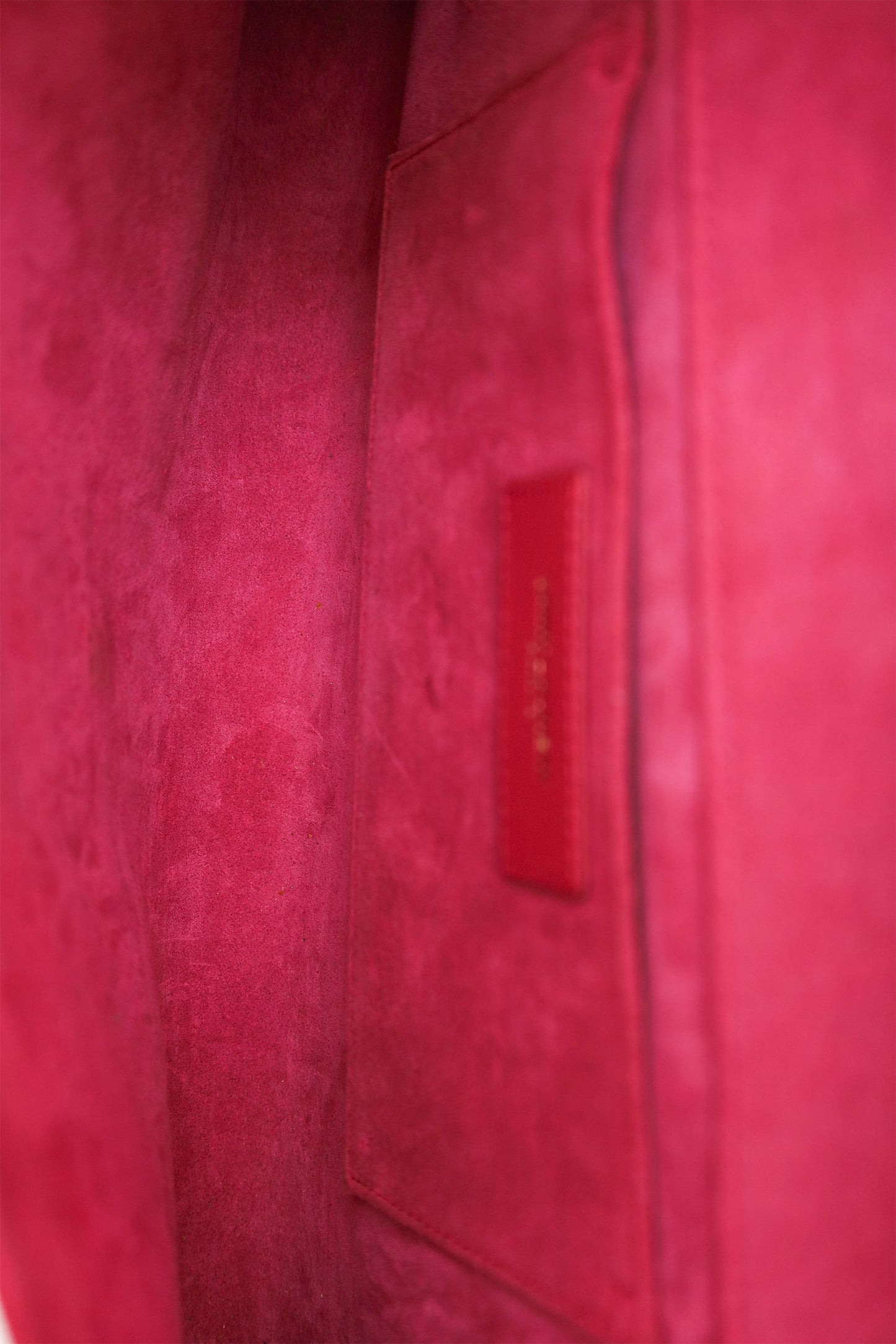 Saint Laurent Hot Pink Leather Ligne Clutch