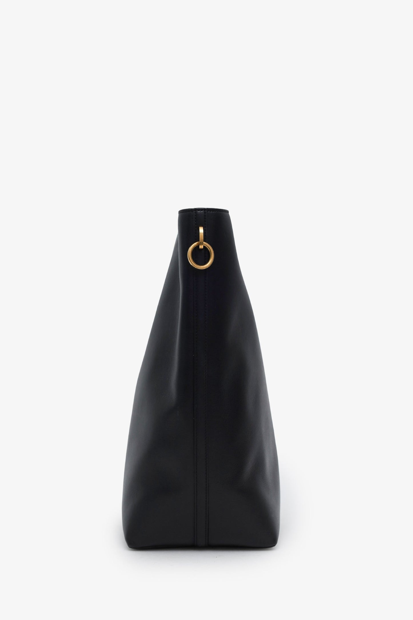 Saint Laurent Black Calfskin Le 37 YSL Large Bucket Bag