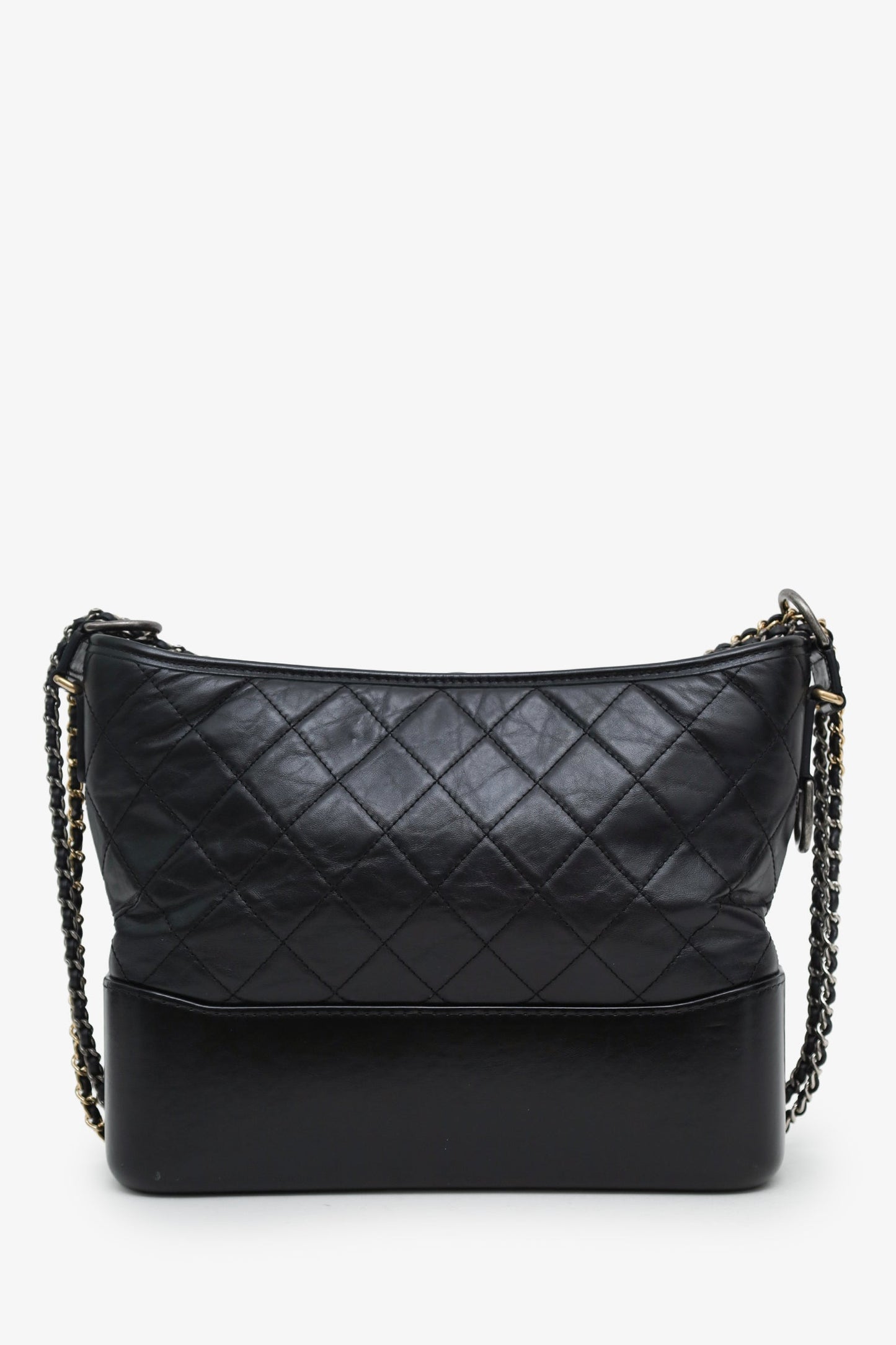 Chanel™ 2018 Black Quilted Calfskin Medium Gabrielle Crossbody Bag