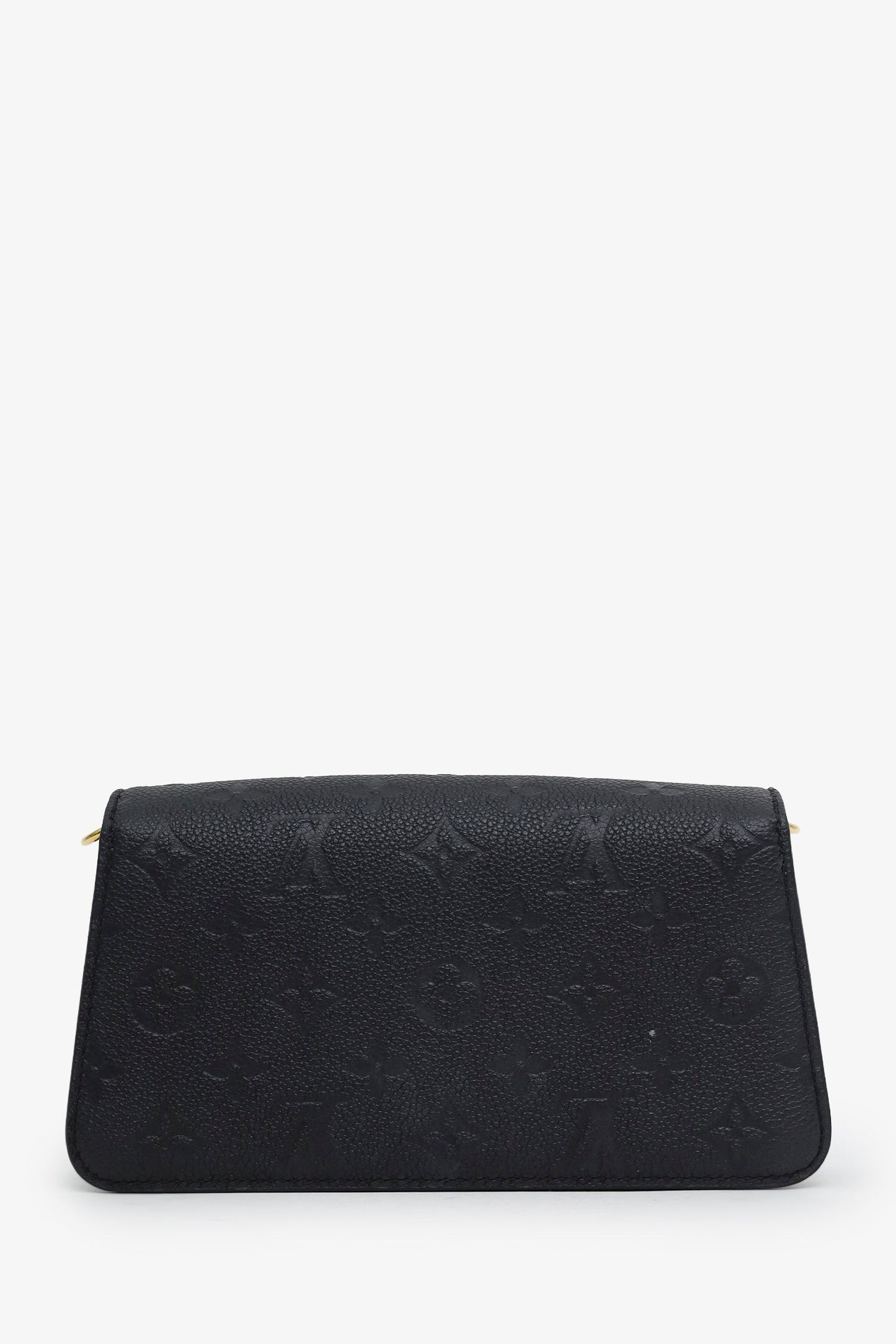 Louis Vuitton Black Empreinte Leather Monogram Metis Wallet on Chain