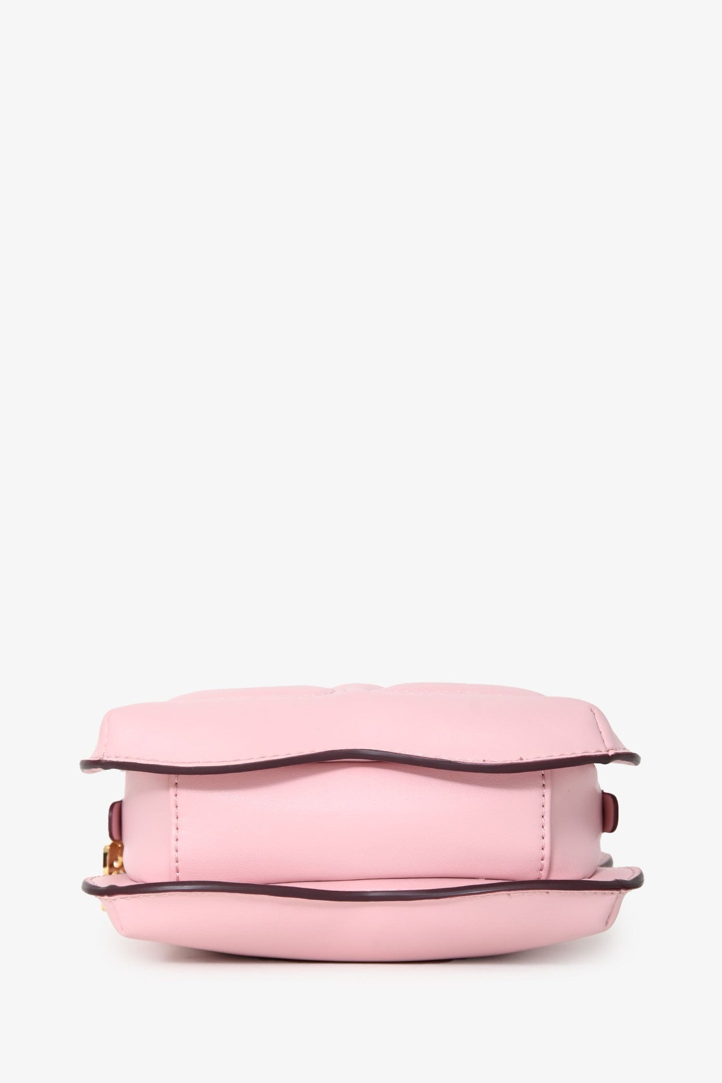 Ganni Light Pink Padded Leather Small Butterfly Crossbody