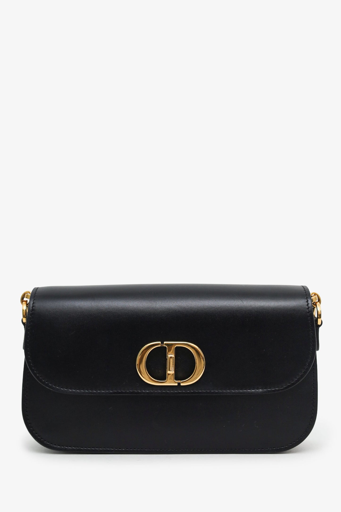 Christian Dior 2023 Black Box Calfskin 30 Montaigne Avenue Crossbody Bag