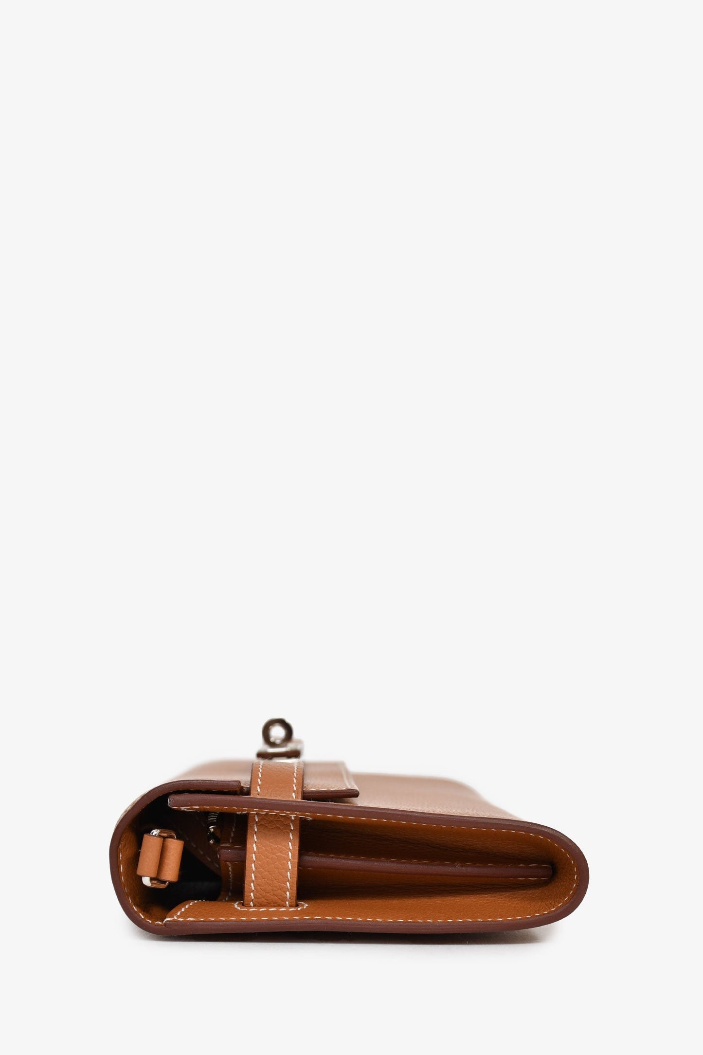 Hermès 2025 Gold Evercolor Leather Kelly To Go Wallet