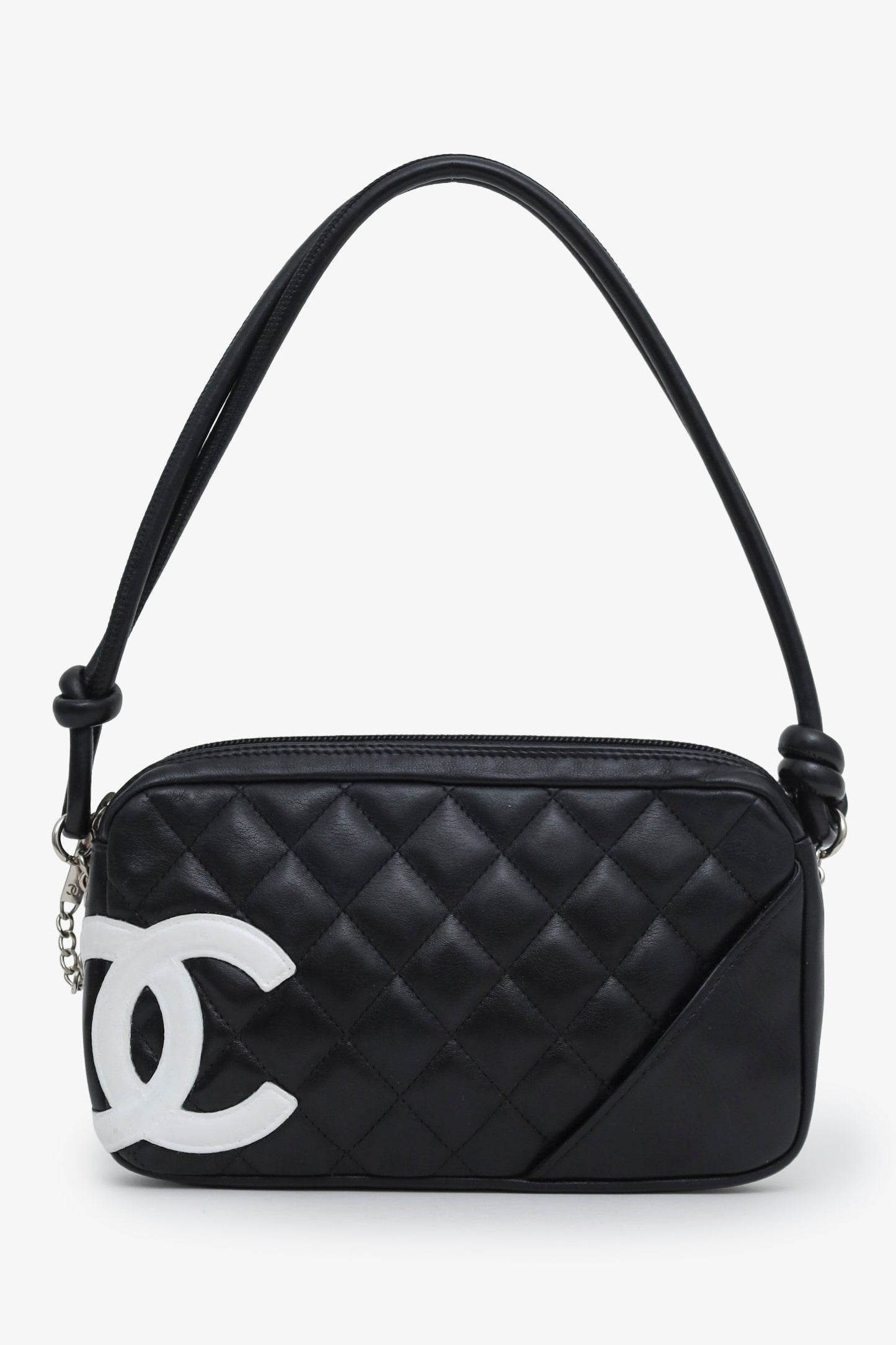 Chanel™ 2004-05 Black Quilted Cambon Ligne Pochette Bag