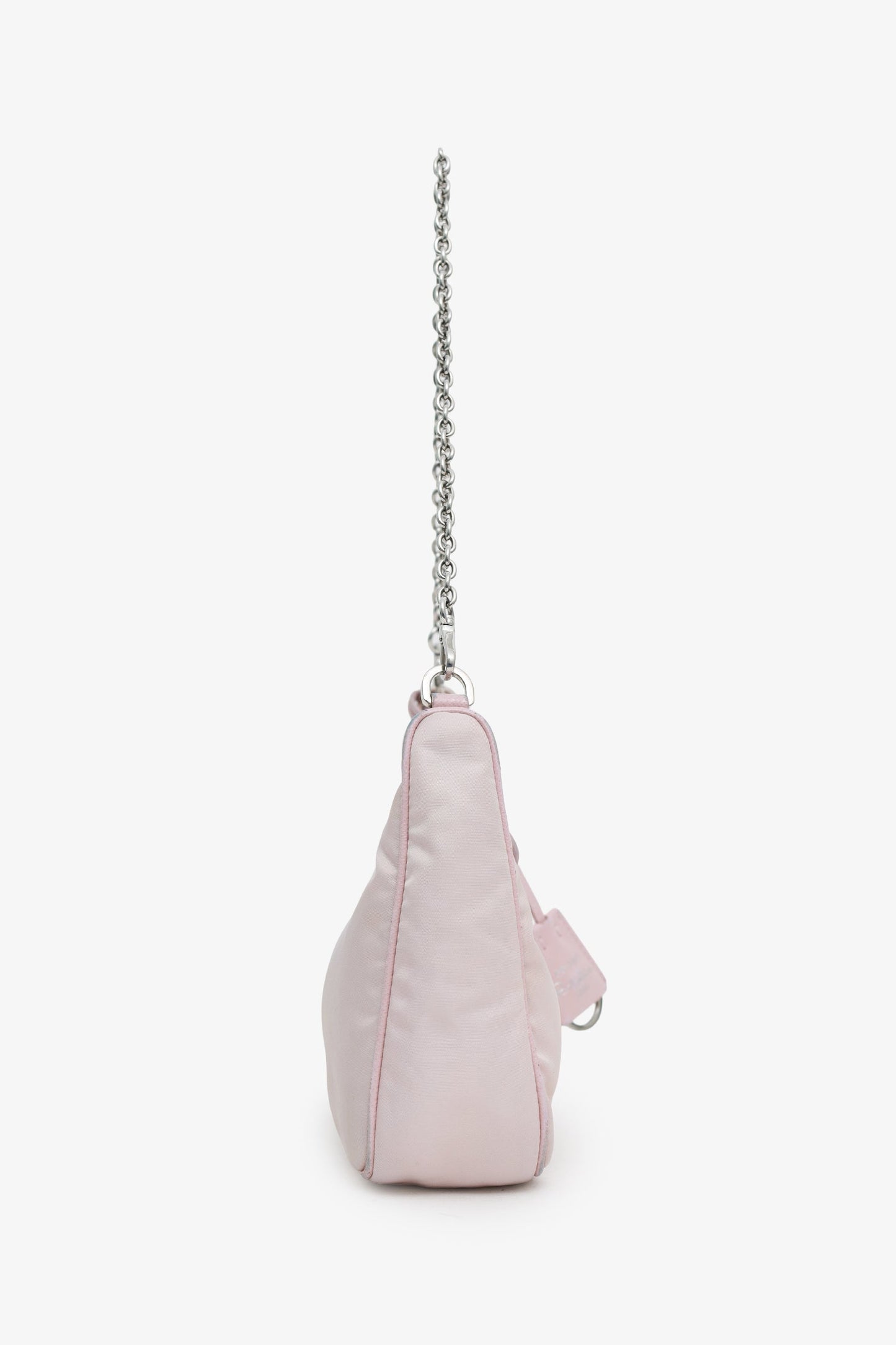 Prada Pink Re-Nylon Re-Edition Crossbody Bag with Chain & Pouch