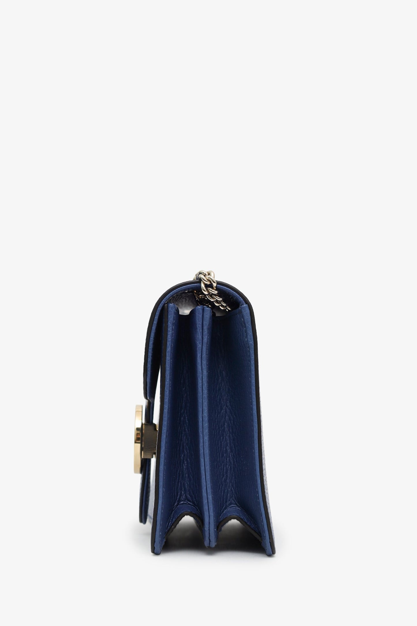 Gucci Blue Leather Interlocking G Small Dollar Bag