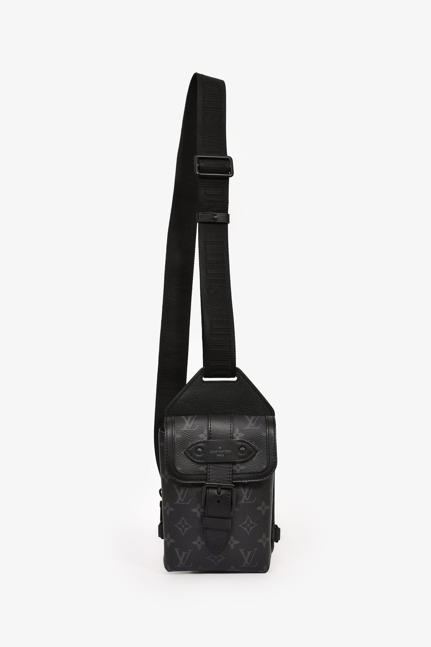 Louis Vuitton Monogram Eclipse Canvas Saumur Sling Bag