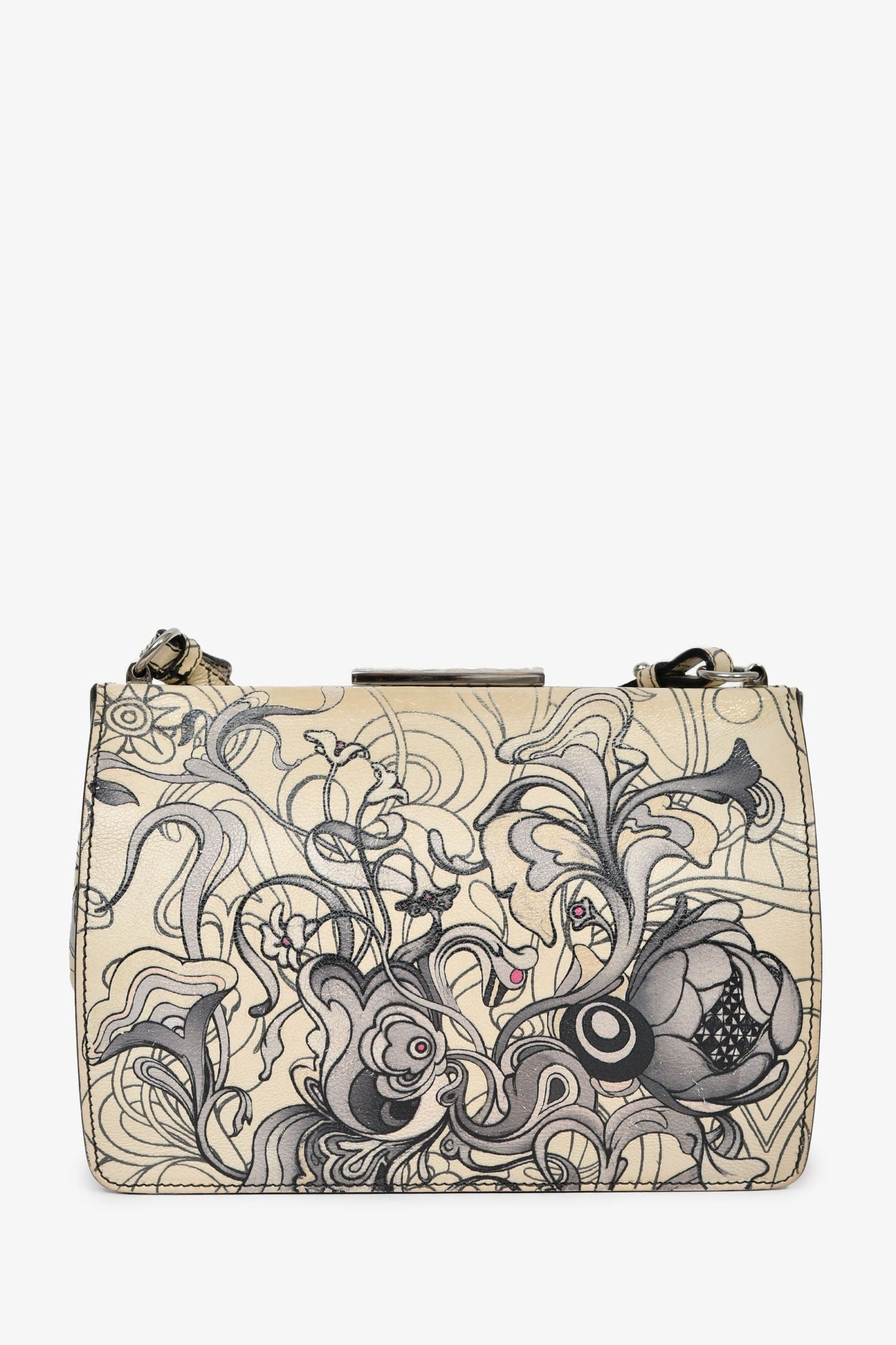 Prada x James Jean Glace Cream Calfskin Rabbit Print Bag