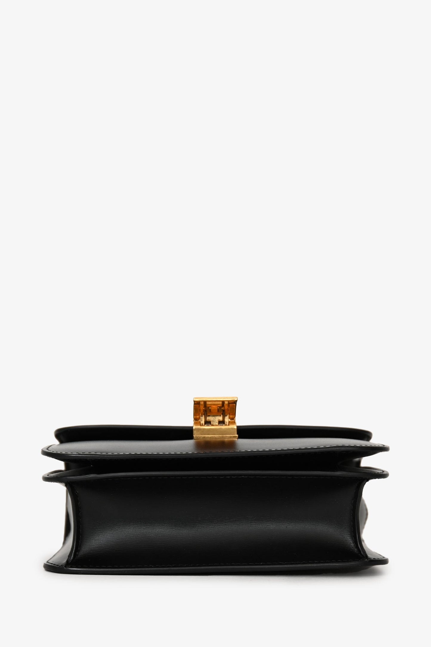 Celine 2021 Black Leather Teen Box Crossbody