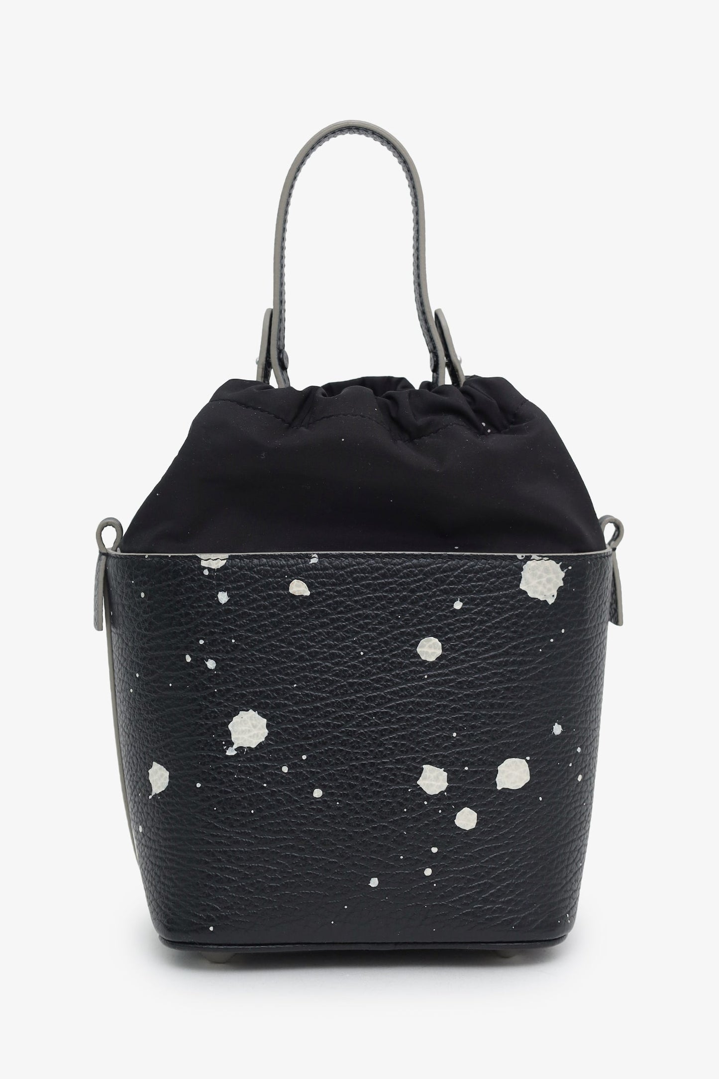 Maison Margiela Black Leather Paint Splatter Crossbody Bag