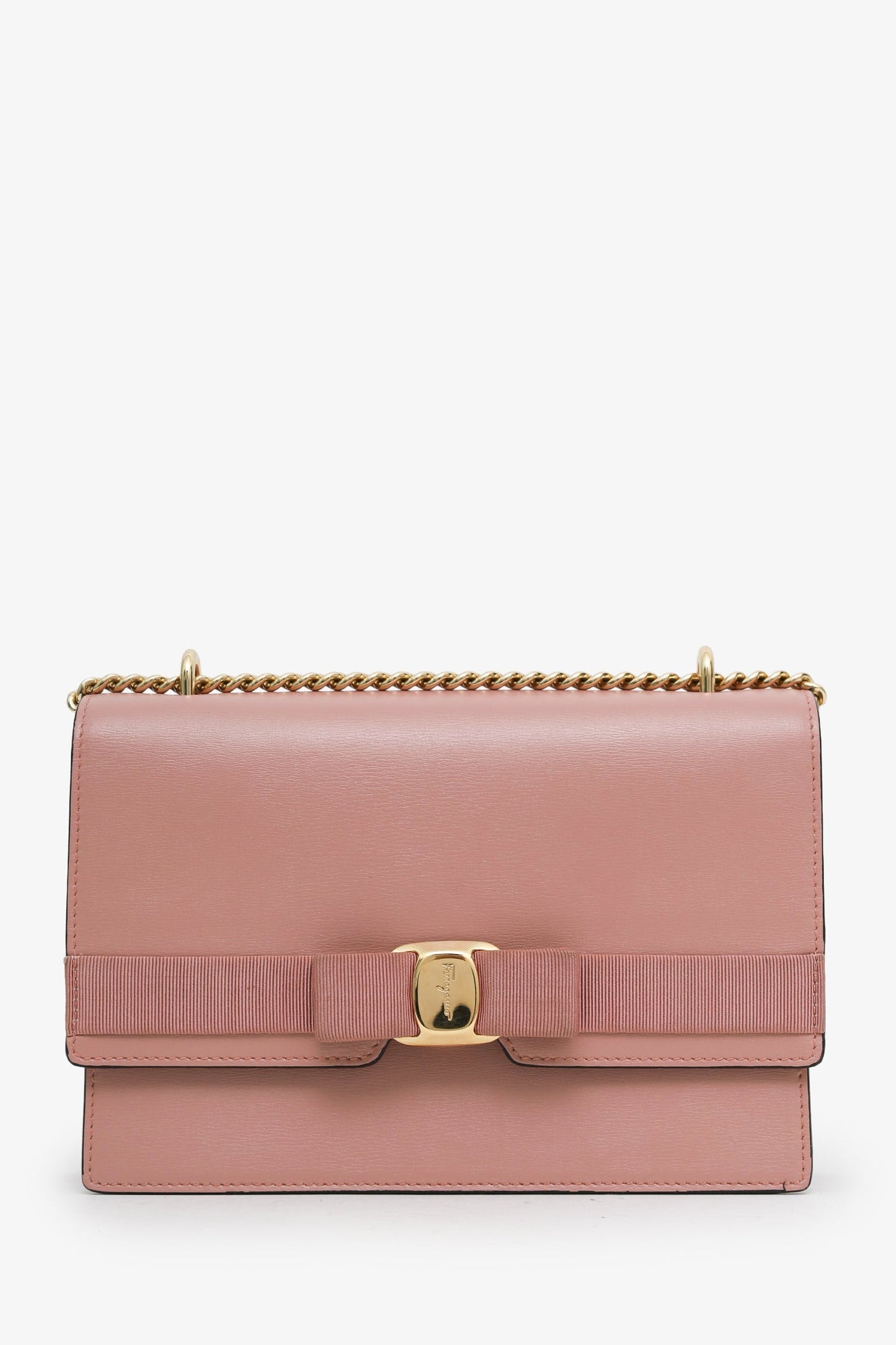 Salvatore Ferragamo Pink Vara Bow Crossbody Bag