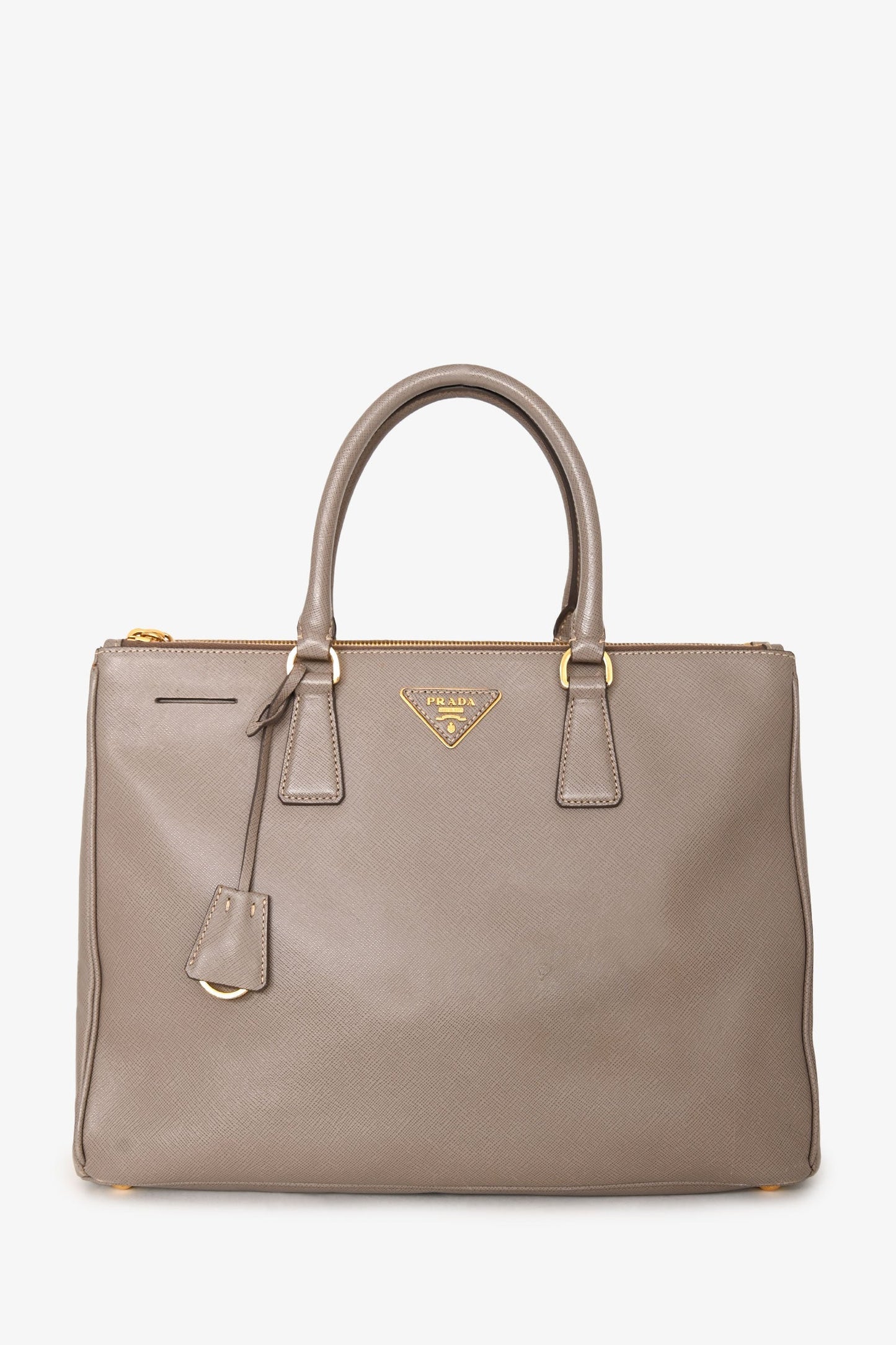 Prada Beige Saffiano Leather Large Galleria Tote