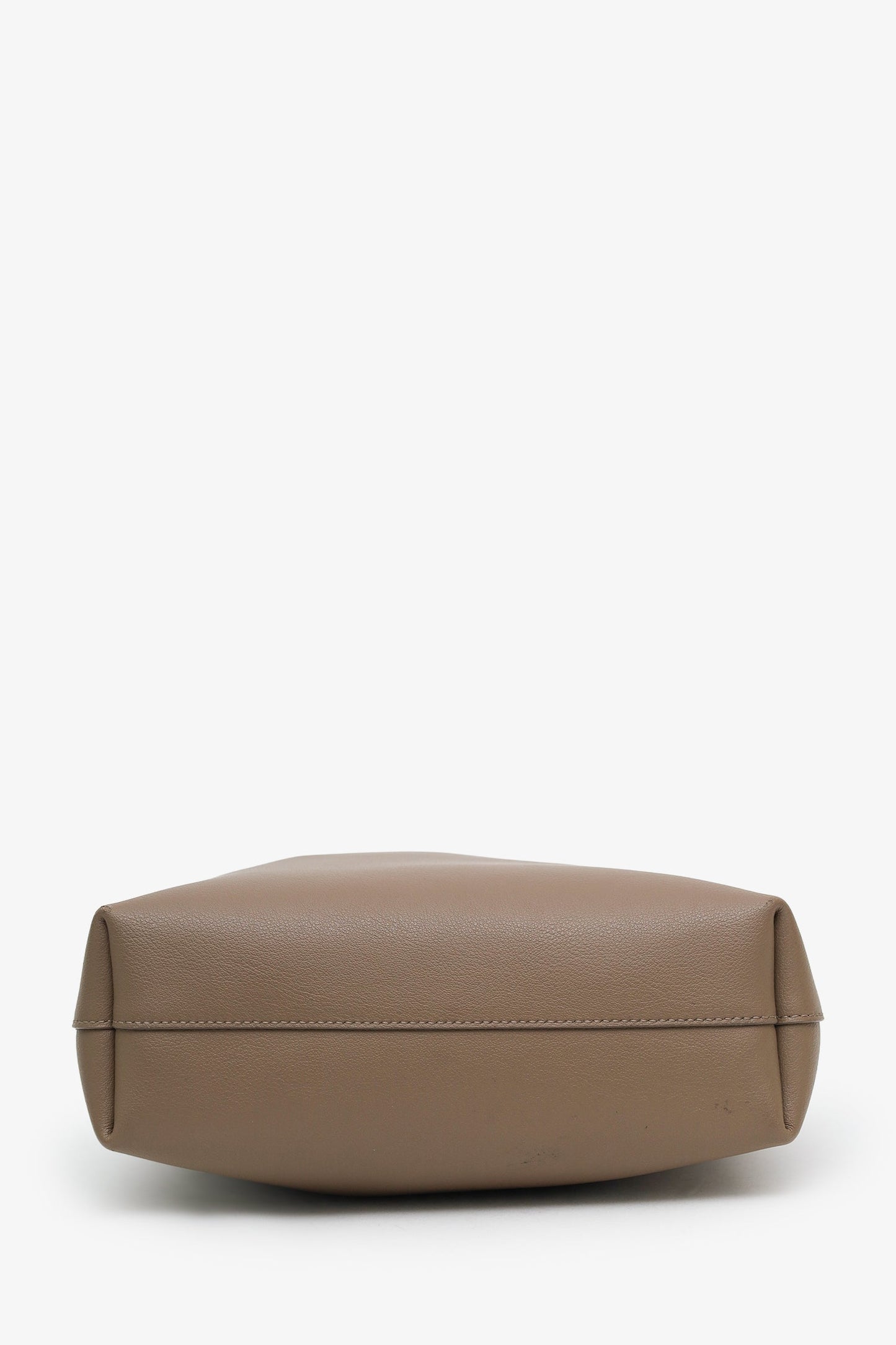 Saint Laurent Taupe Leather Shopping Toy Tote With Strap