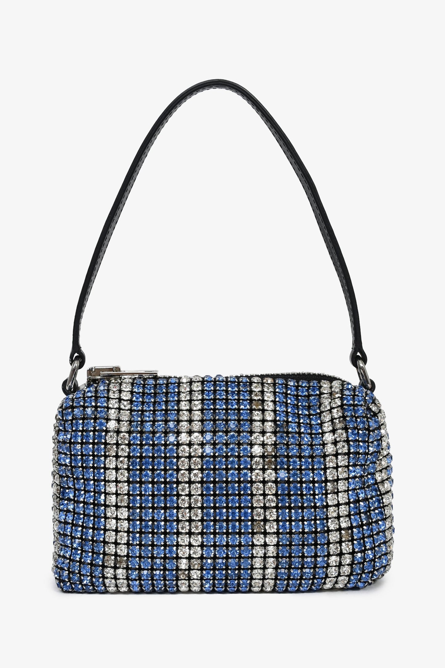 Alexander Wang Blue Small Heiress Crystal Mesh Pouch
