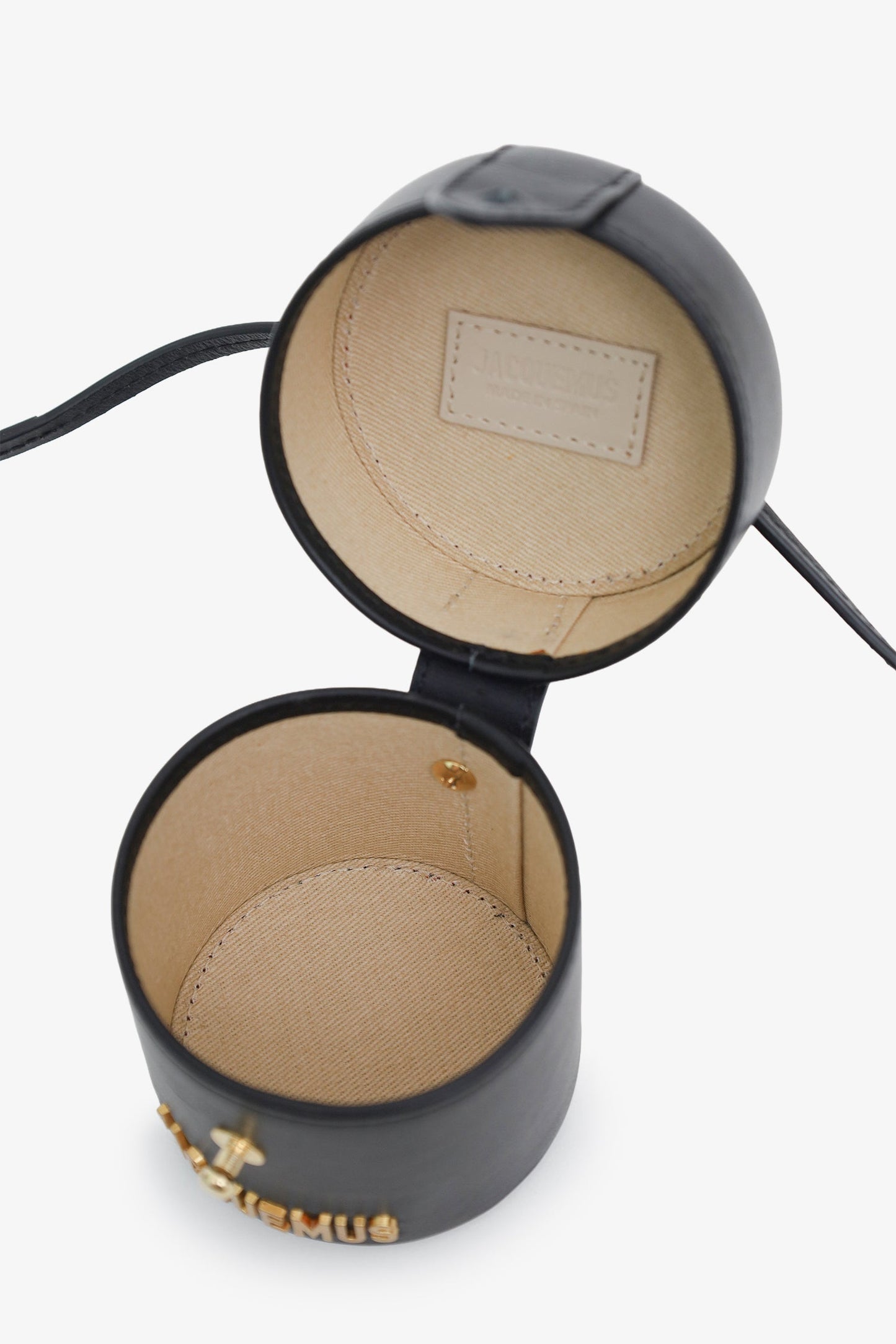 Jacquemus Black Leather Le Vanity Mini Bag