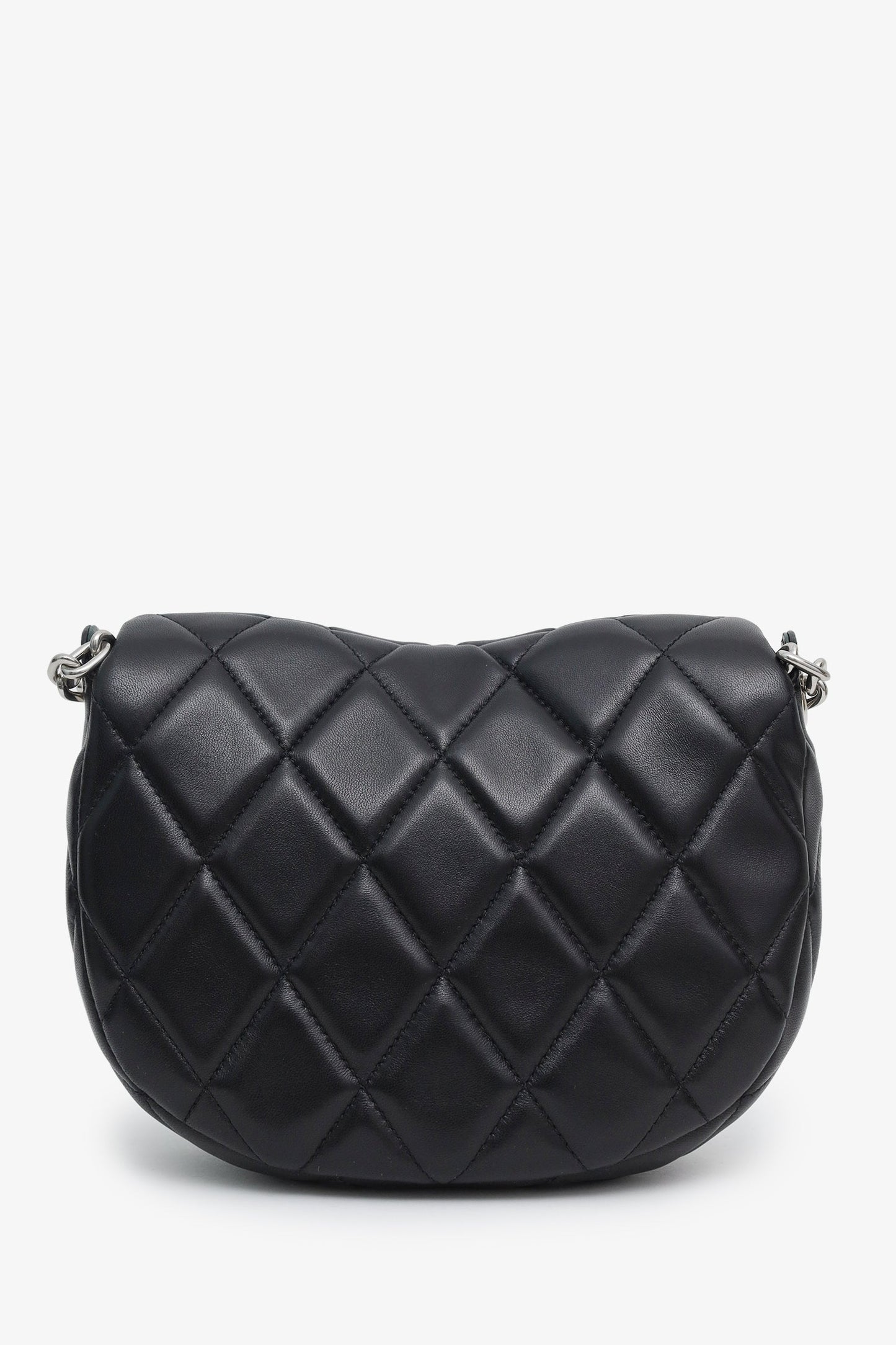 Burberry Black Quilted Leather Rocking Horse Crossbody Bag SHW