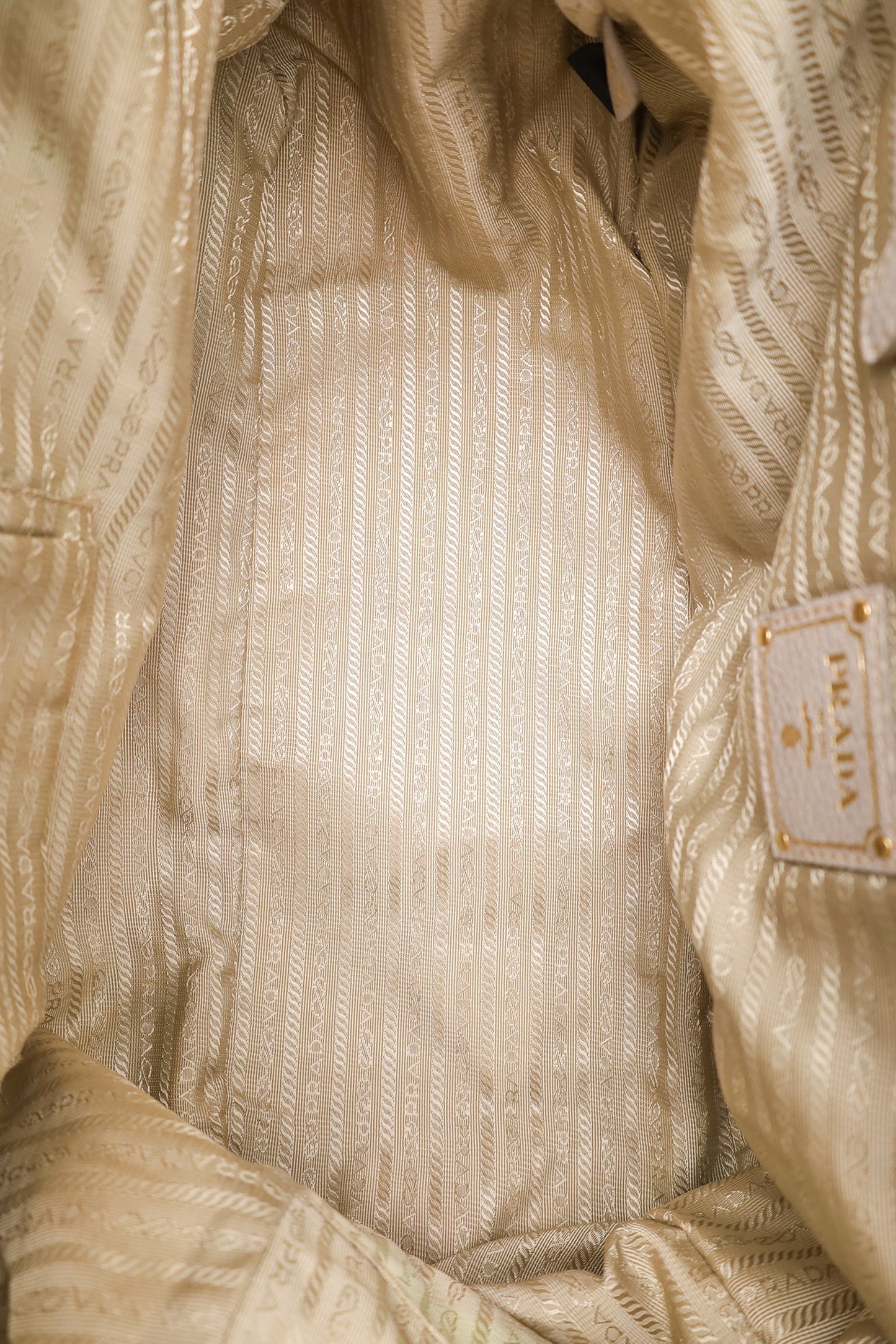 Prada White Ombre Deerskin Leather Croc and Lizard Patchwork Bowler Bag