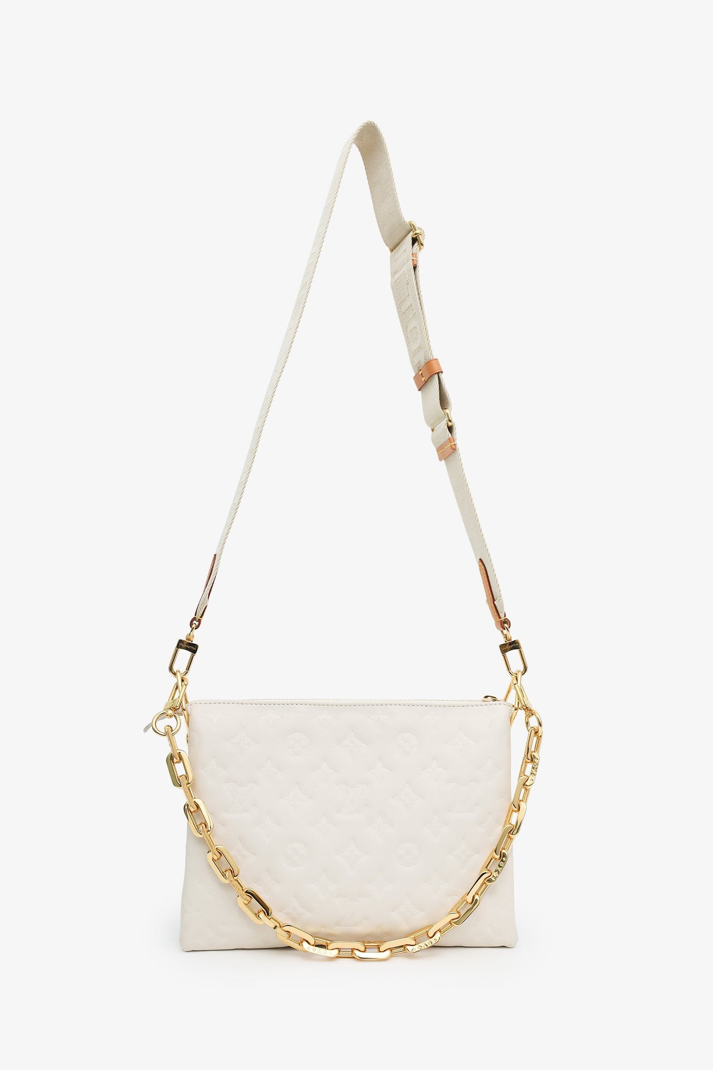 Louis Vuitton Cream Empreinte Coussin PM Shoulder Bag