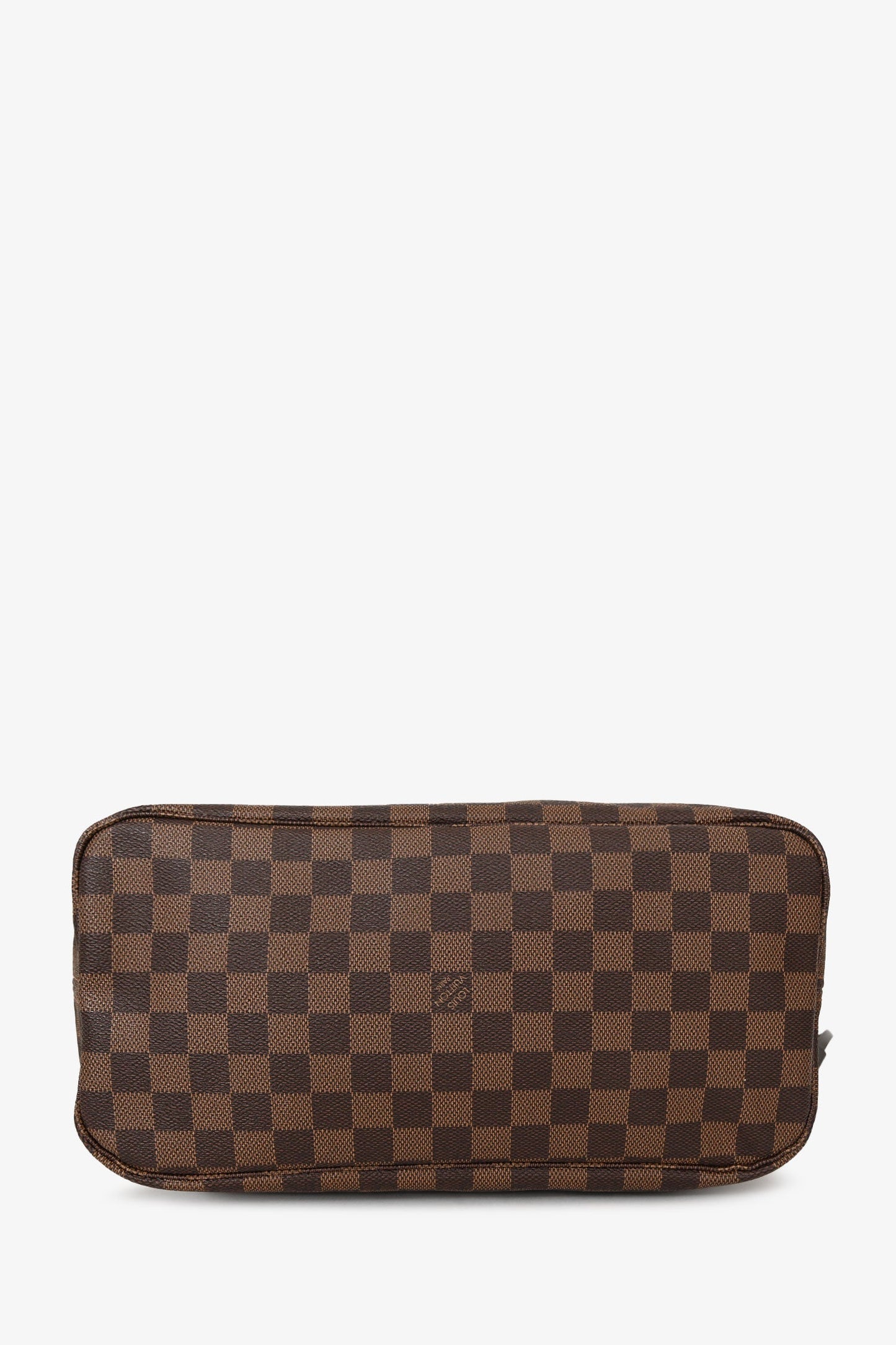Louis Vuitton 2018 Damier Ebene Rose Ballerine Neverfull MM With Pouch