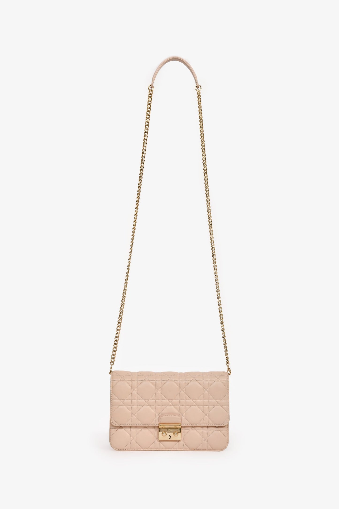 Christian Dior Pink Leather Cannage 'Miss Dior' Shoulder Bag