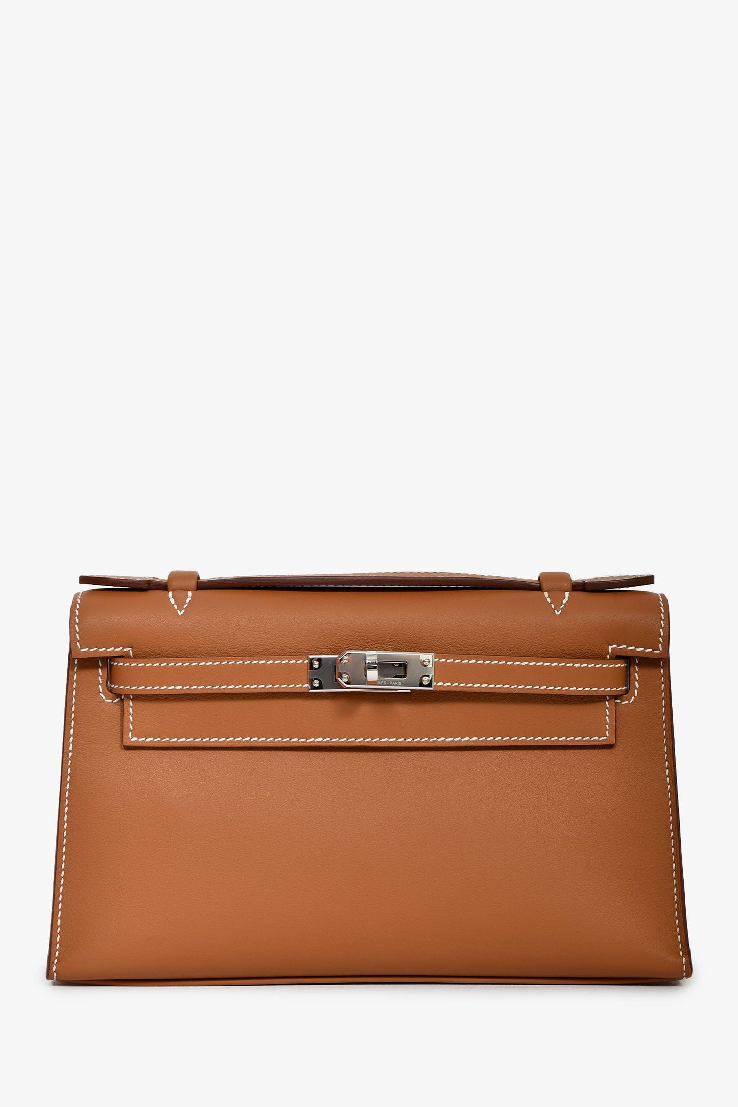 Hermès 2026 Gold Swift Leather Kelly Pochette