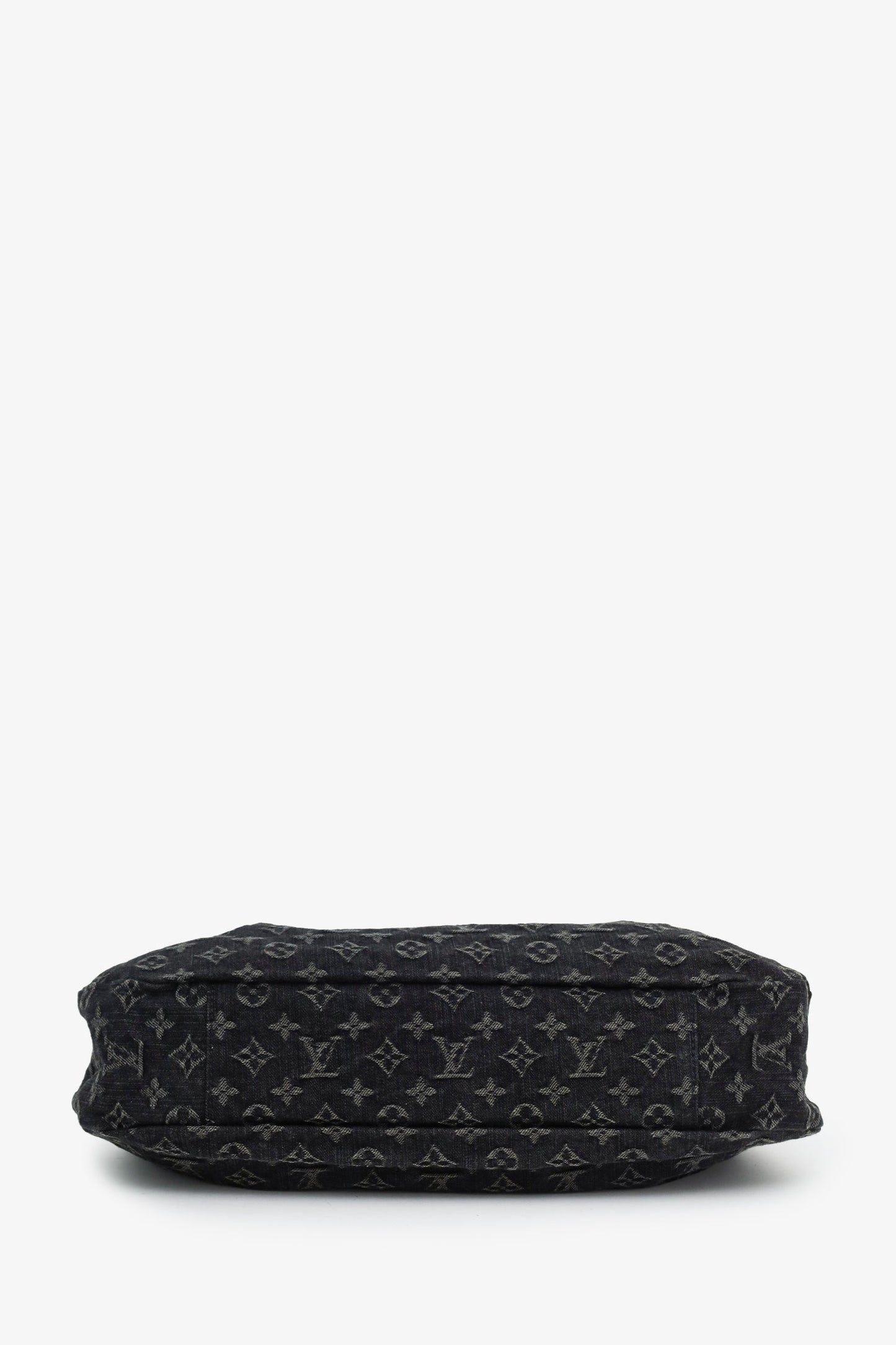 Louis Vuitton 2011 Black Denim Monogram Daily PM Bag