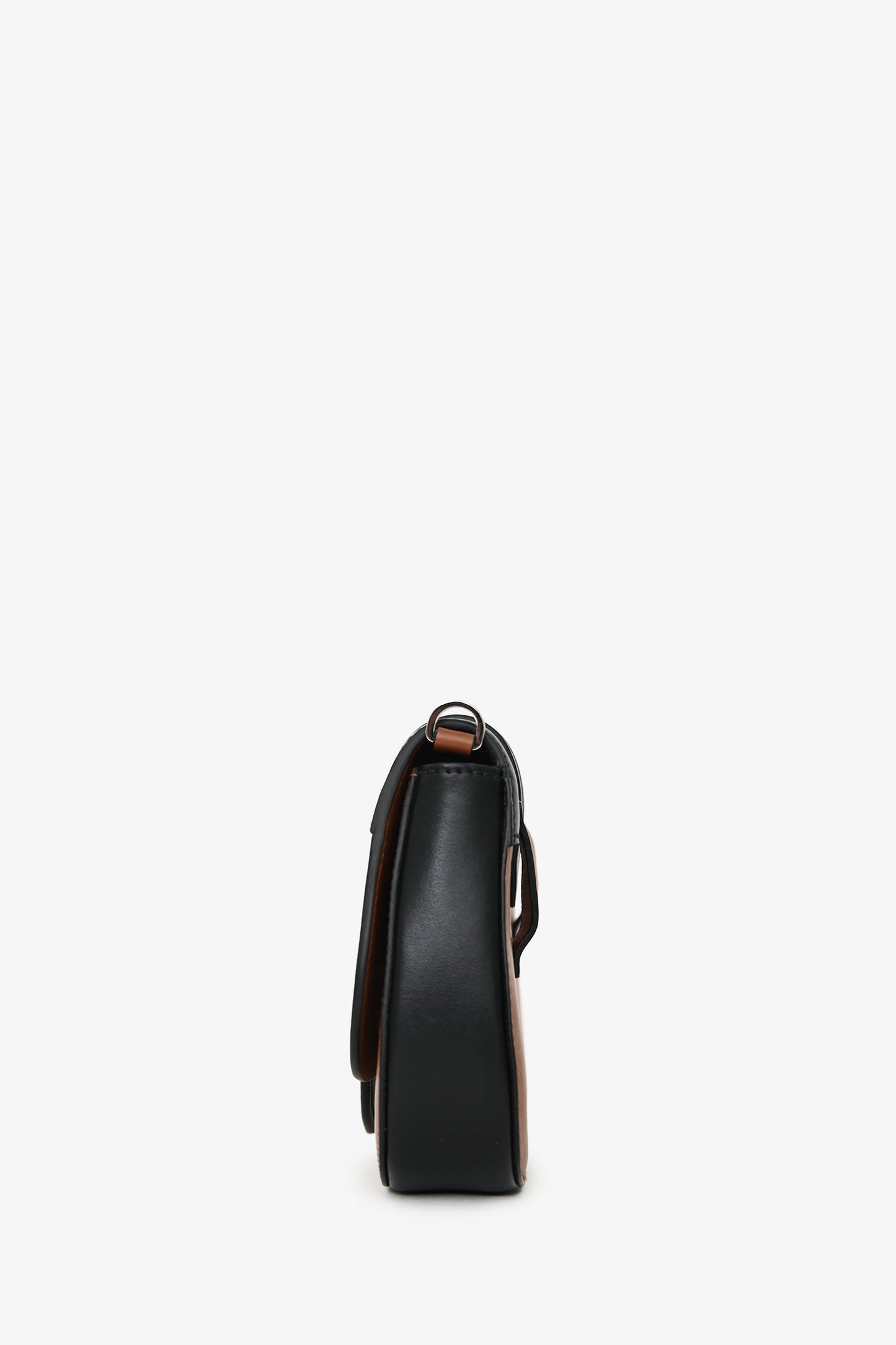 Prada 2019 Black/Brown Leather Small City Calf Sidonie Chain Shoulder Belt Bag
