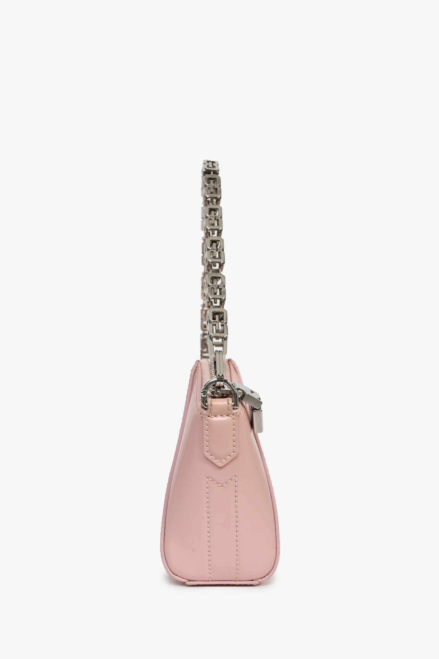 Givenchy Blush Pink Leather Extra Small Antigona Crossbody Bag with Strap