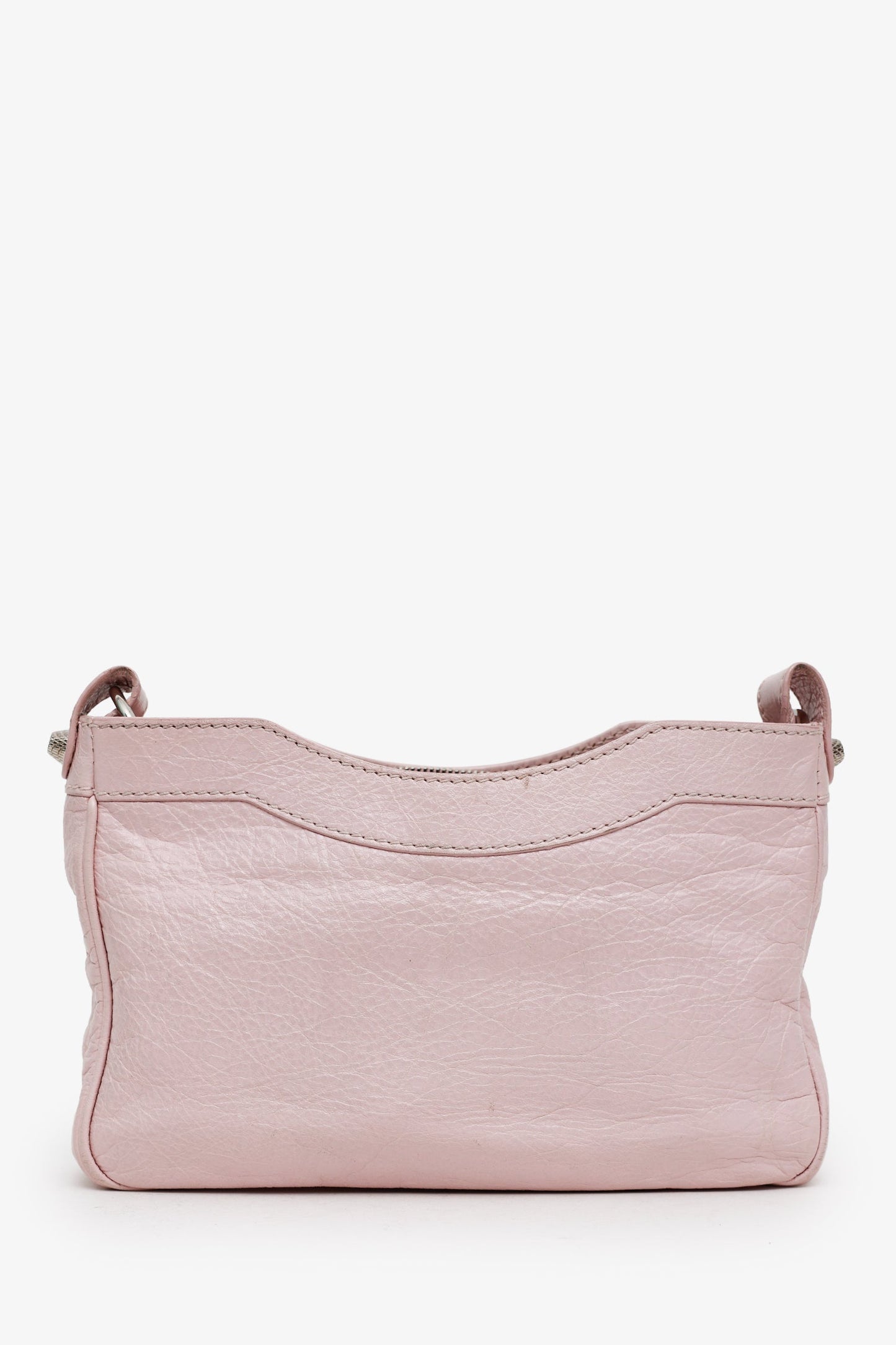 Balenciaga Pink Agneau Classic Hardware Hip Crossbody