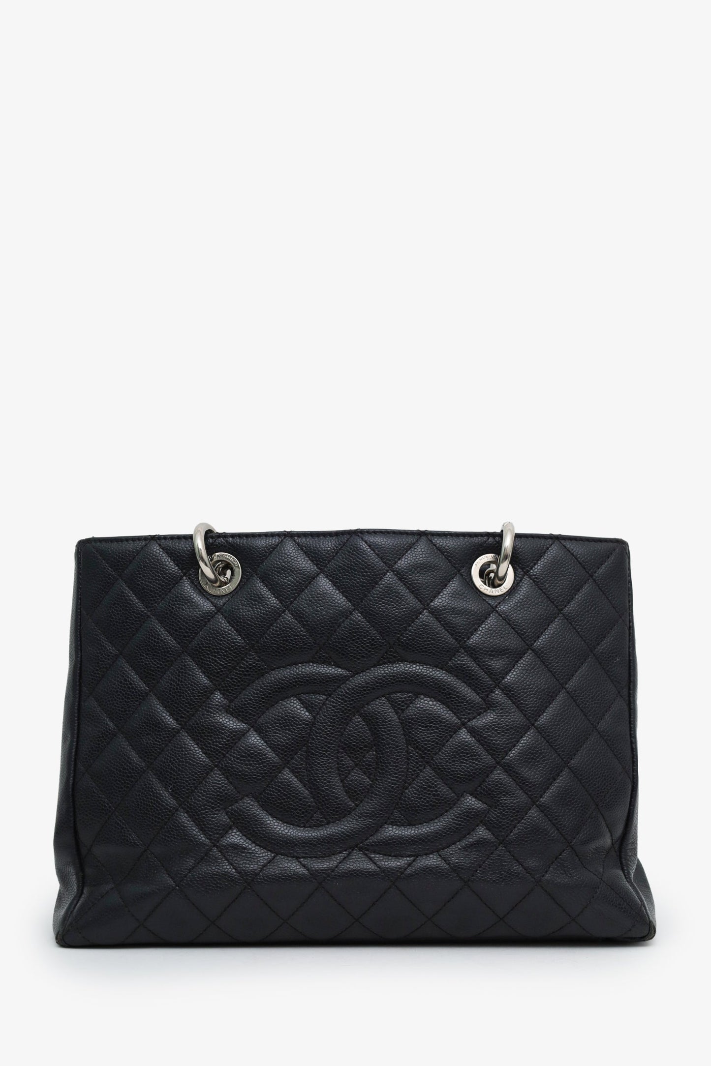 Chanel™ 2012 Black Caviar Leather Grand Shopping Tote