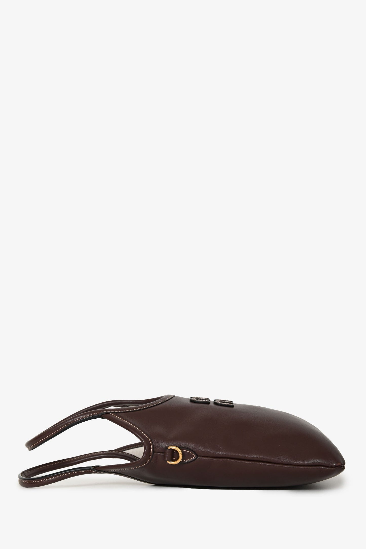 Miu Miu Brown Leather Mini Ivy Tote Bag