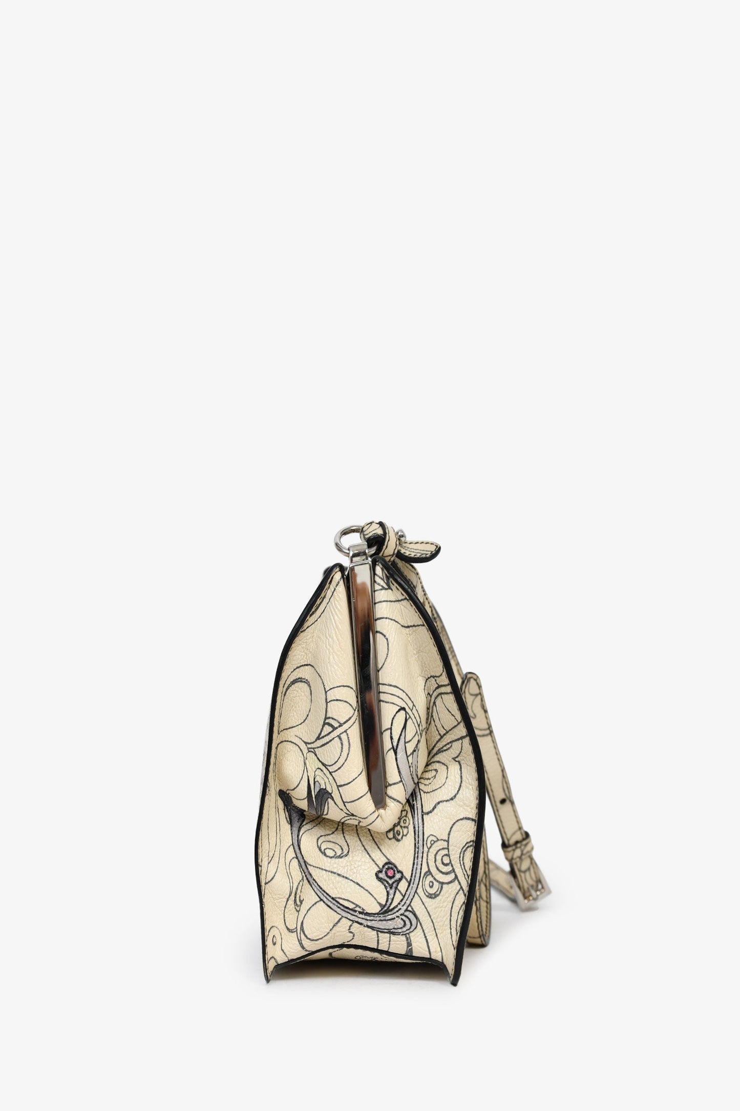 Prada x James Jean Glace Cream Calfskin Rabbit Print Bag