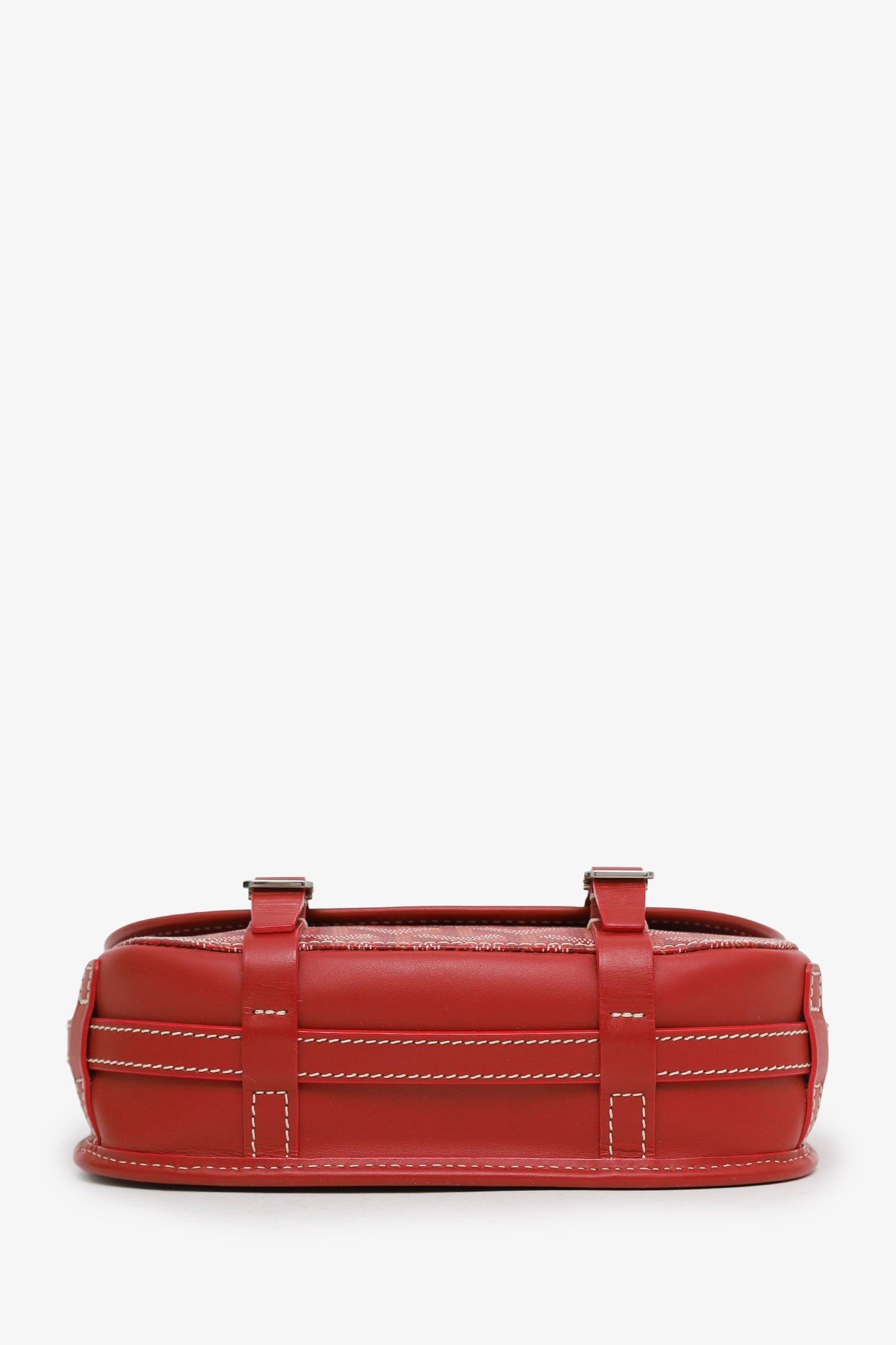 Goyard Red Goyardine Belvedere PM Messenger Bag