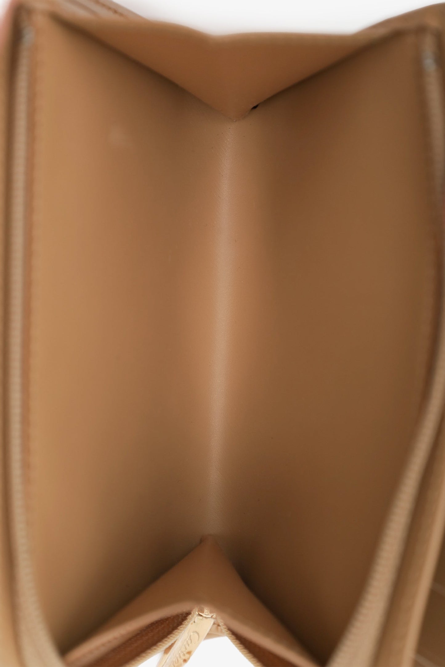 Cartier Beige Smooth Calfskin Leather Trinity Mini Wallet Clutch Bag
