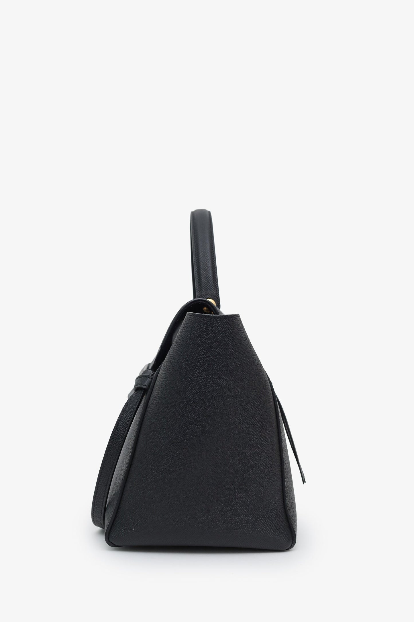 Celine Black Leather Mini Belt Bag With Strap