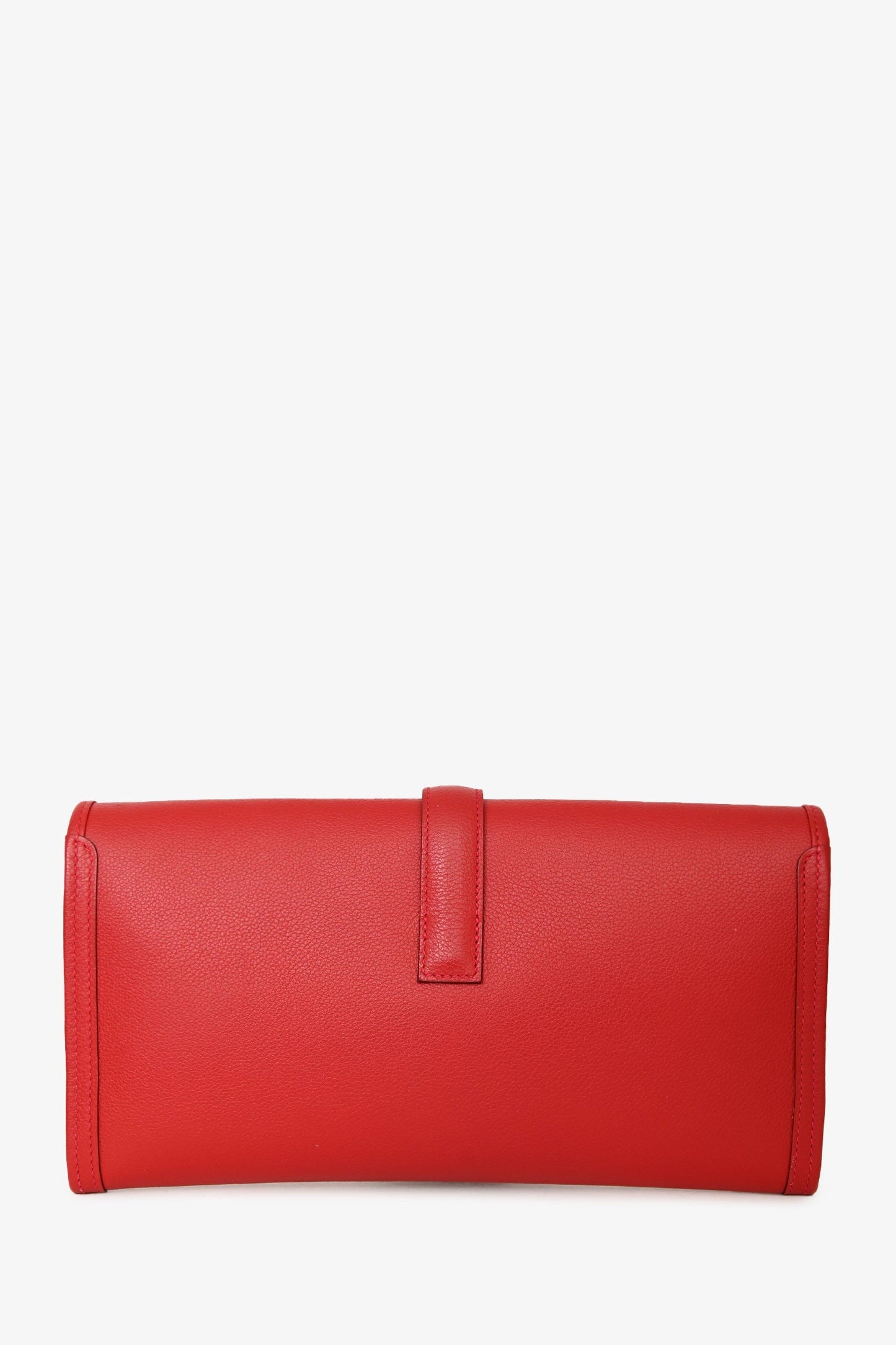 Hermès 2018 Red Evercolour Leather Jige 29 Clutch