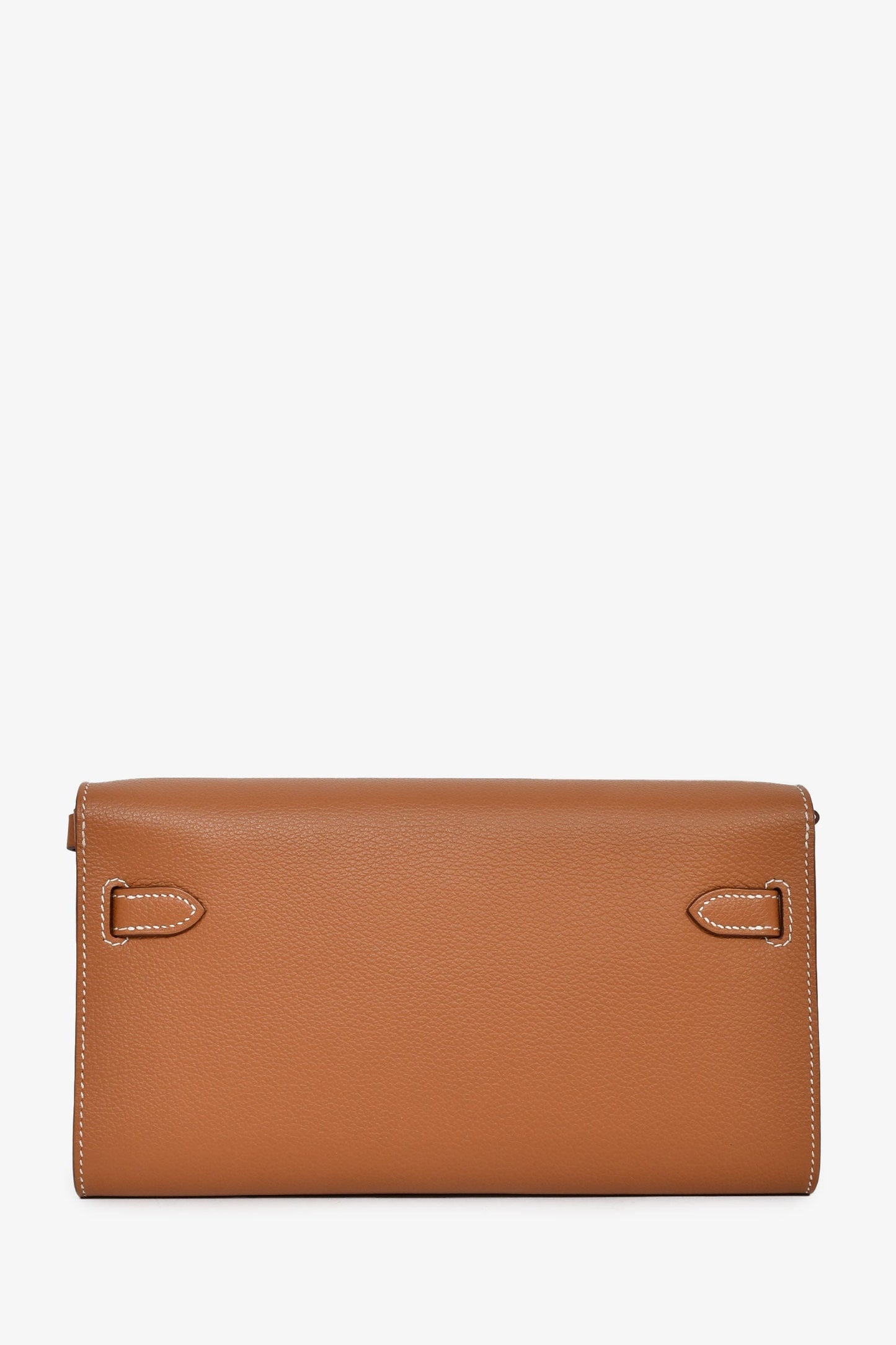Hermès 2025 Gold Evercolor Leather Kelly To Go Wallet