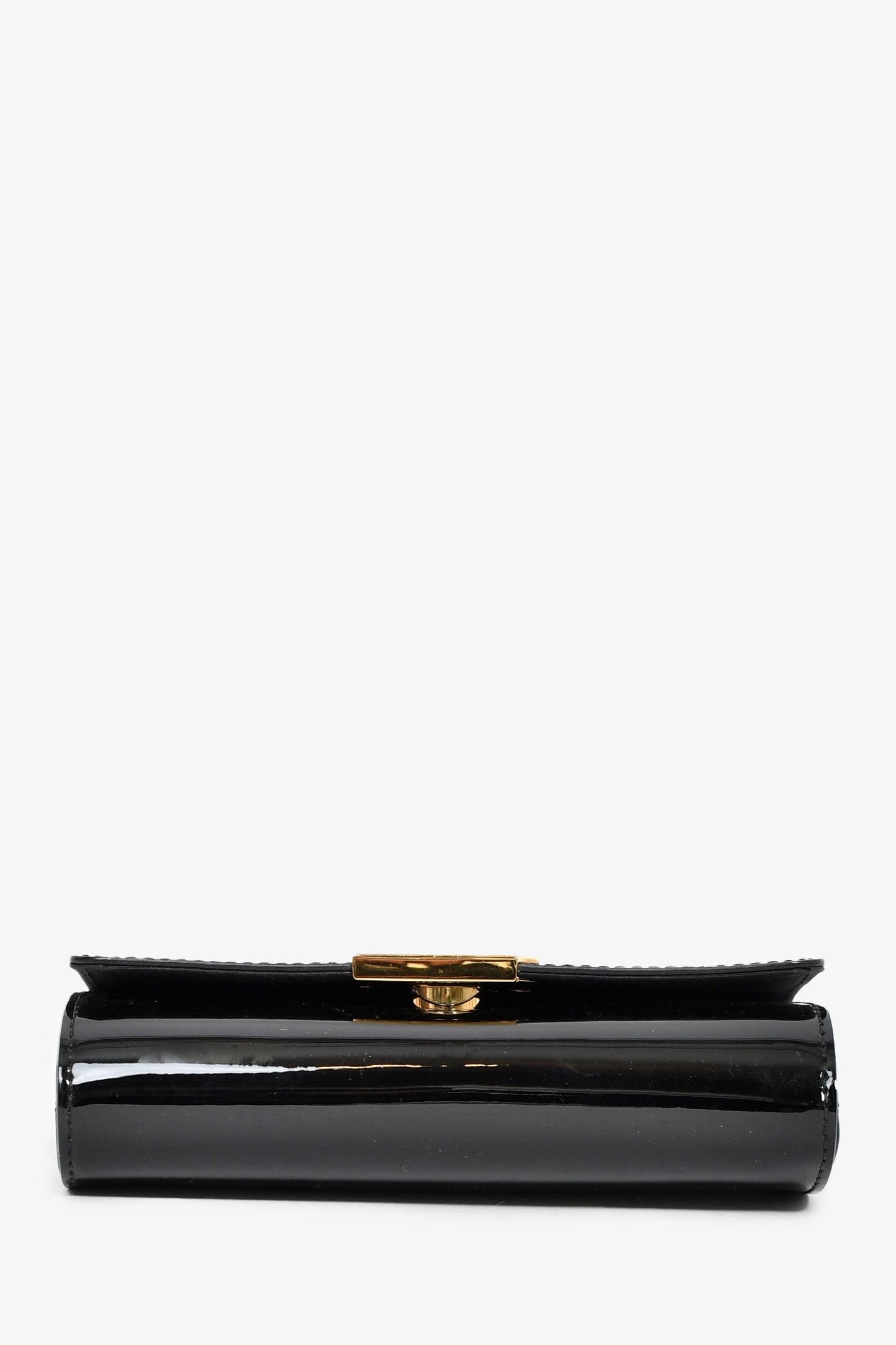 Louis Vuitton Black Patent Leather Louise PM Chain Crossbody Bag