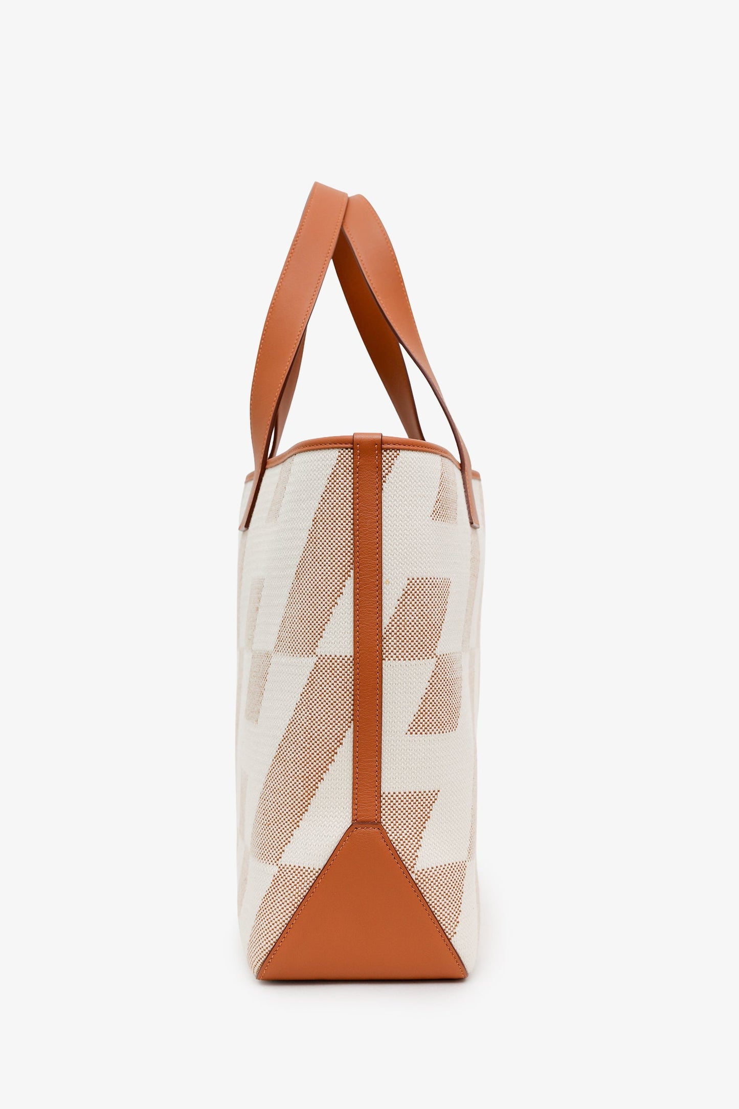 Hermès 2021 Brown/Beige Cabas H en Biais 40 Tote Bag